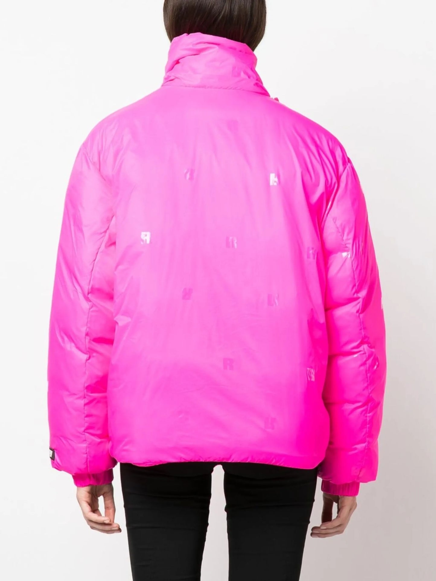 Tina logo-patch zip-up jacket