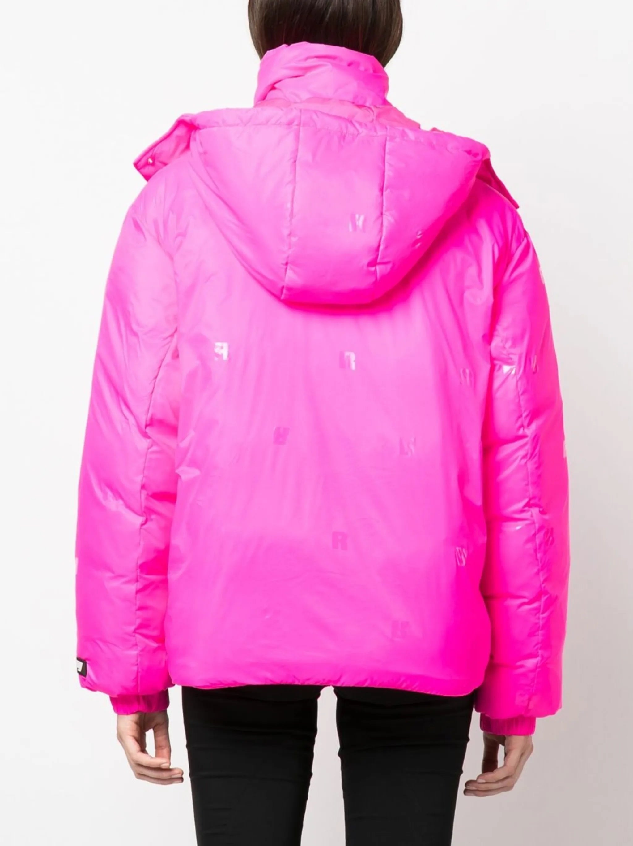Tina logo-patch zip-up jacket