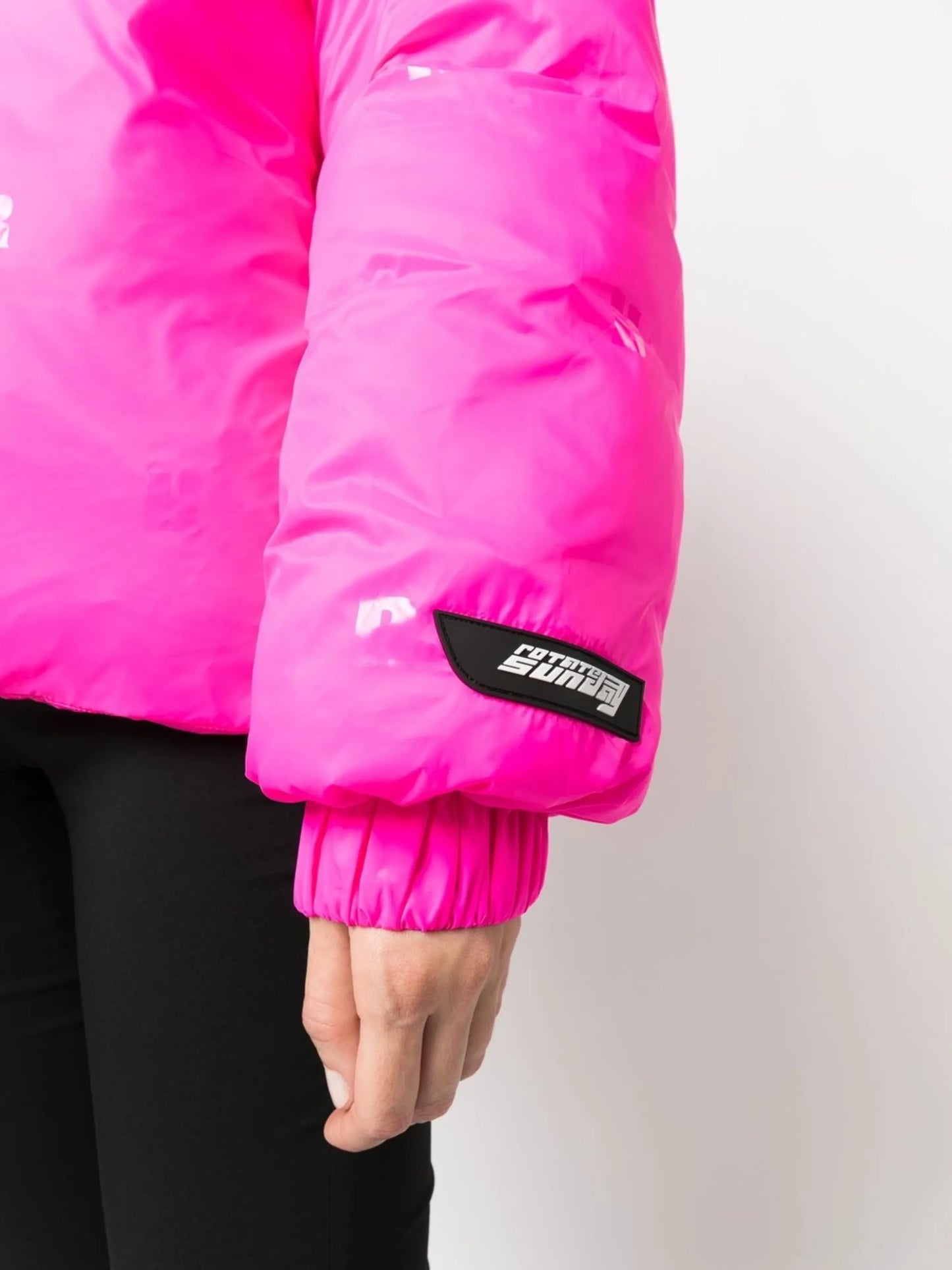 Tina logo-patch zip-up jacket