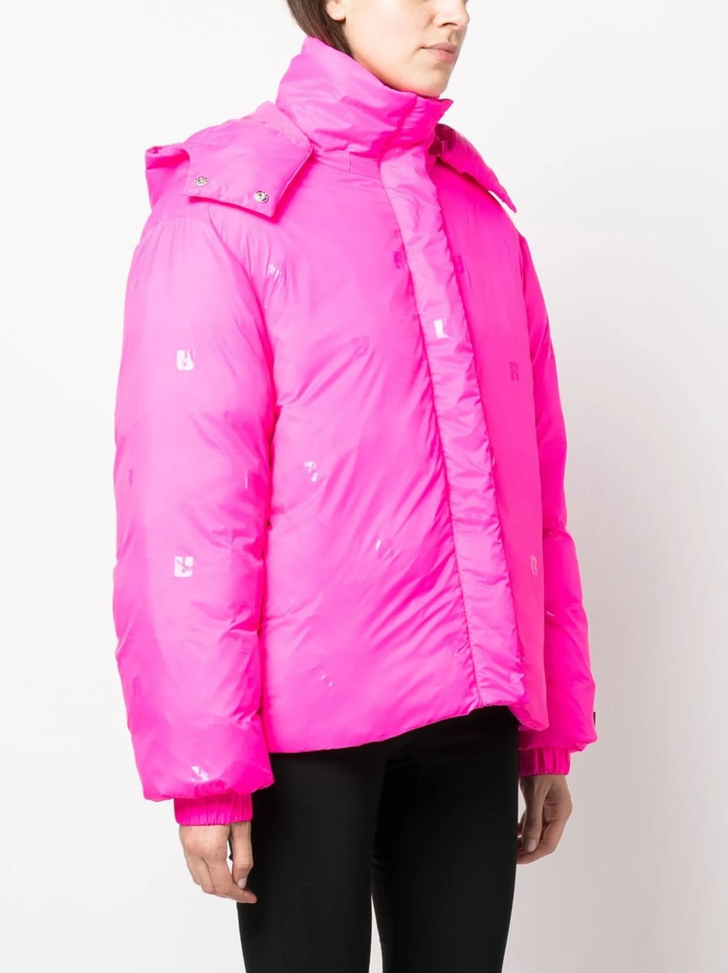 Tina logo-patch zip-up jacket