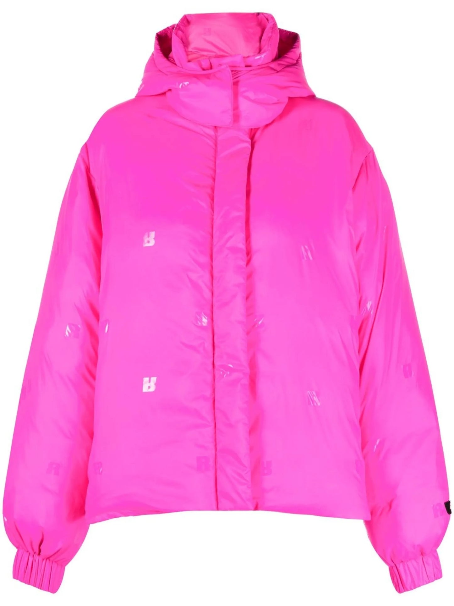 Tina logo-patch zip-up jacket