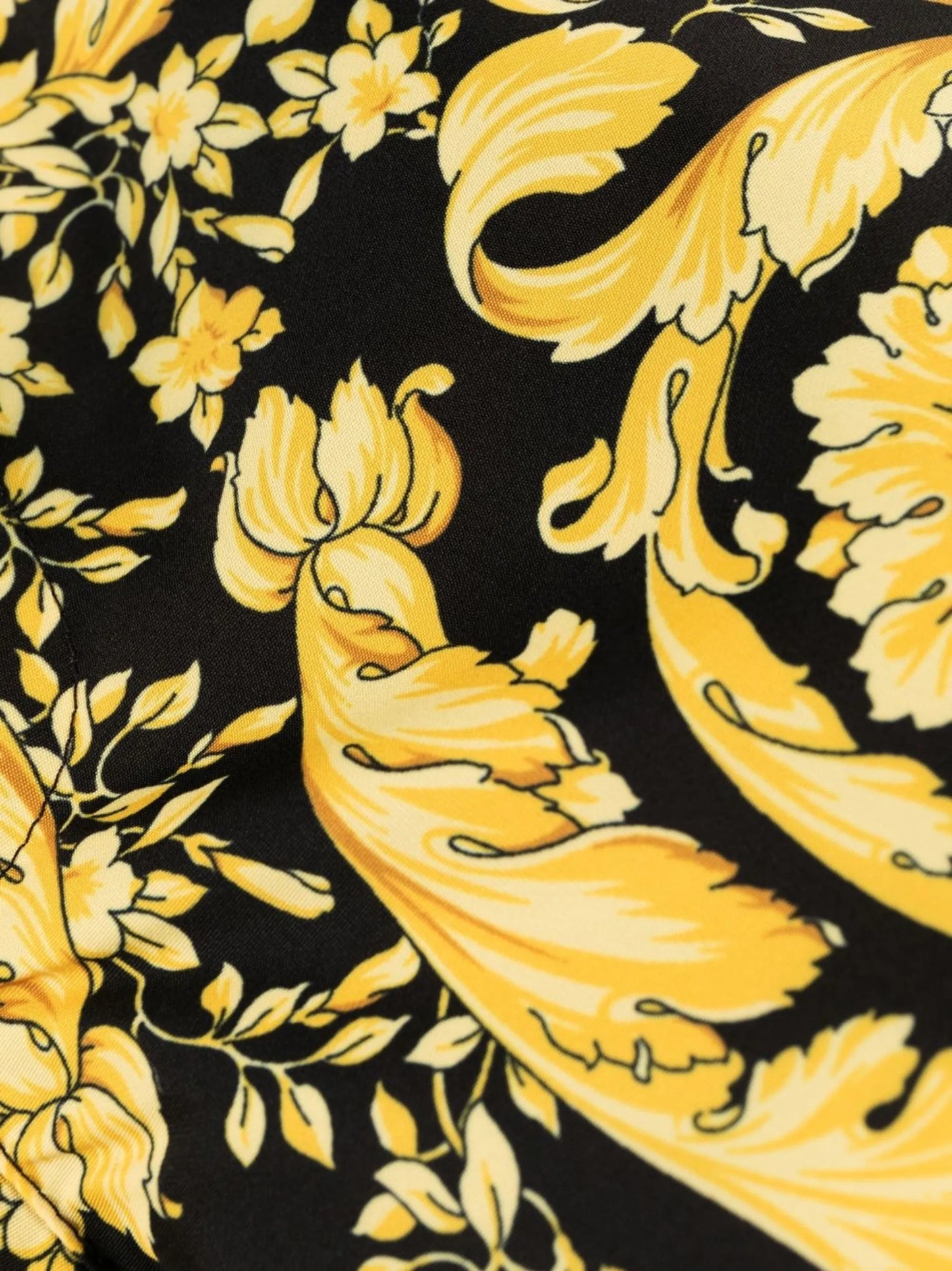 Baroque-print swim shorts