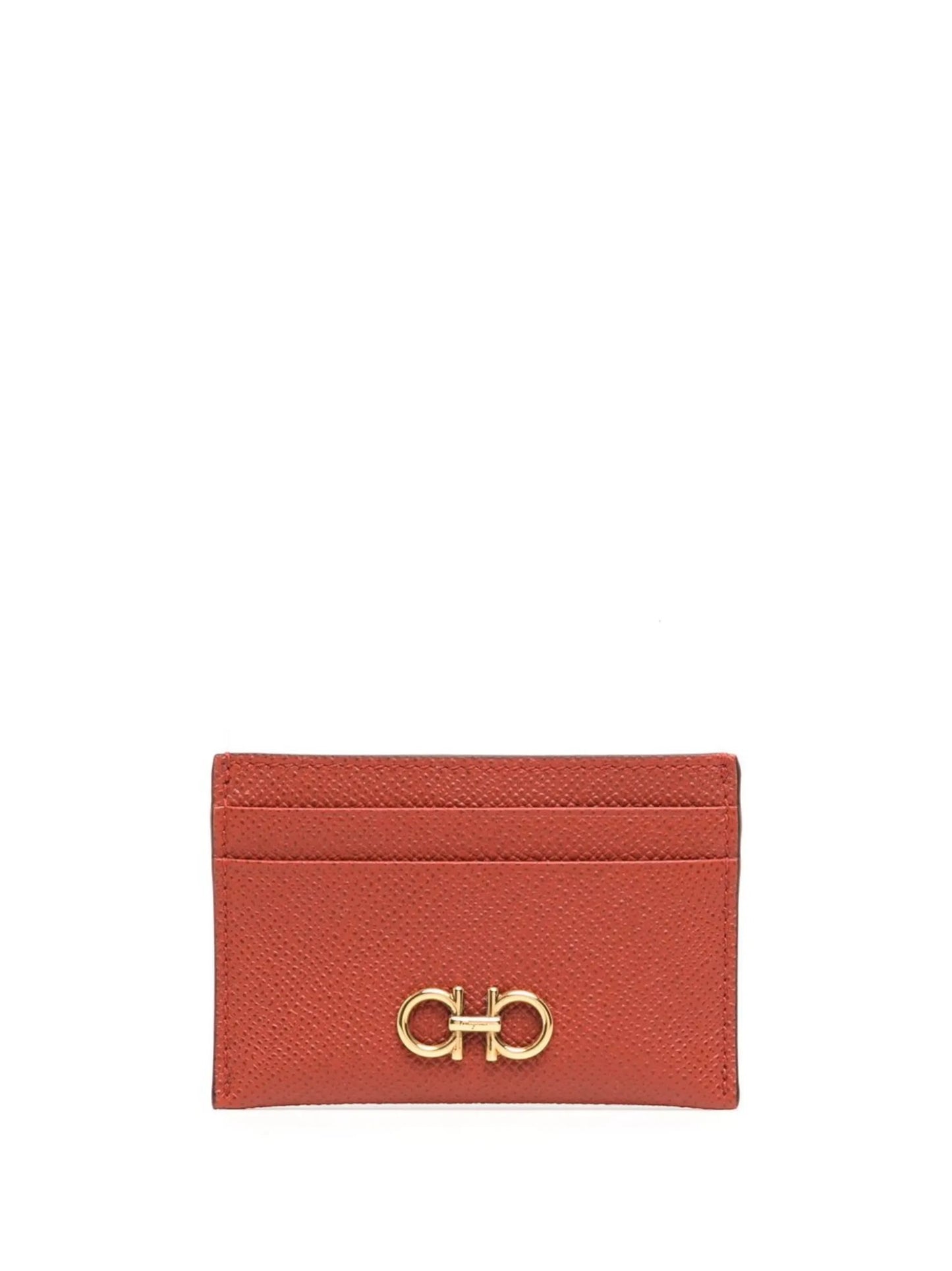Gancini leather cardholder