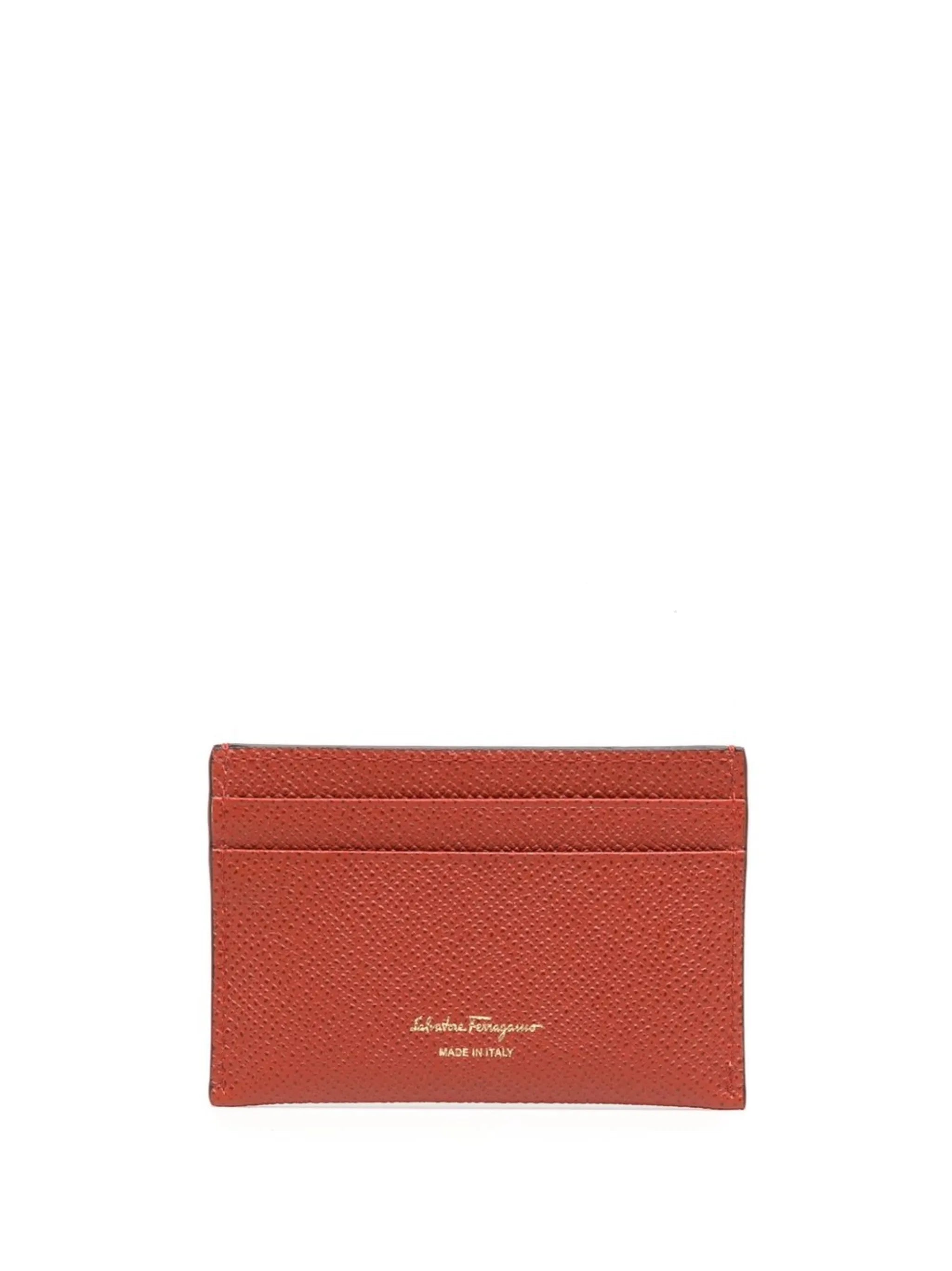 Gancini leather cardholder
