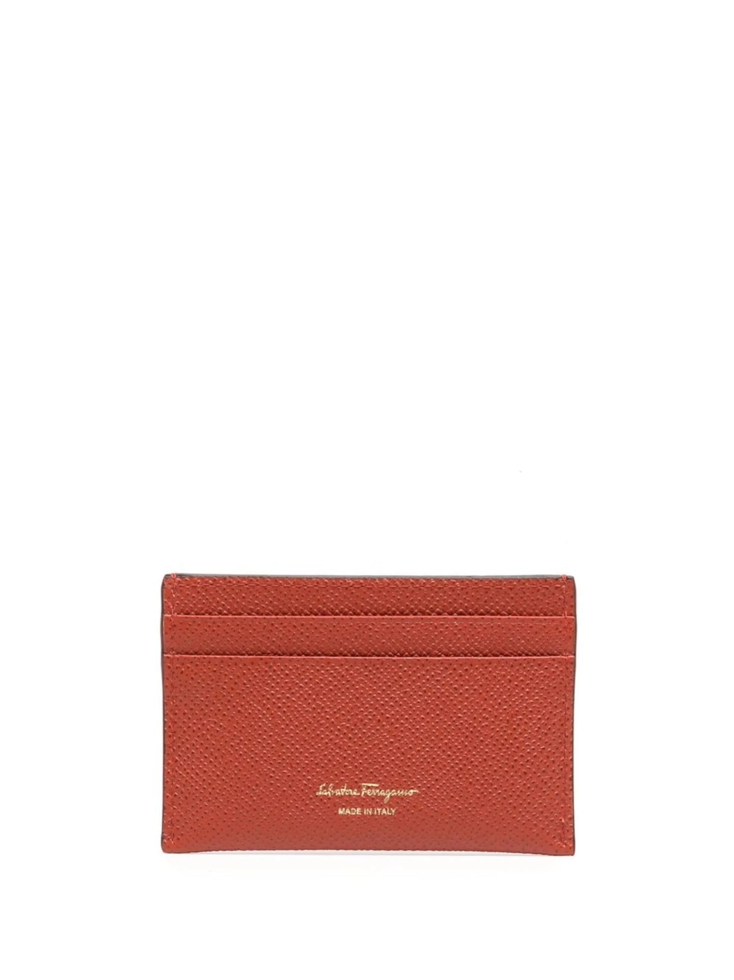 Gancini leather cardholder