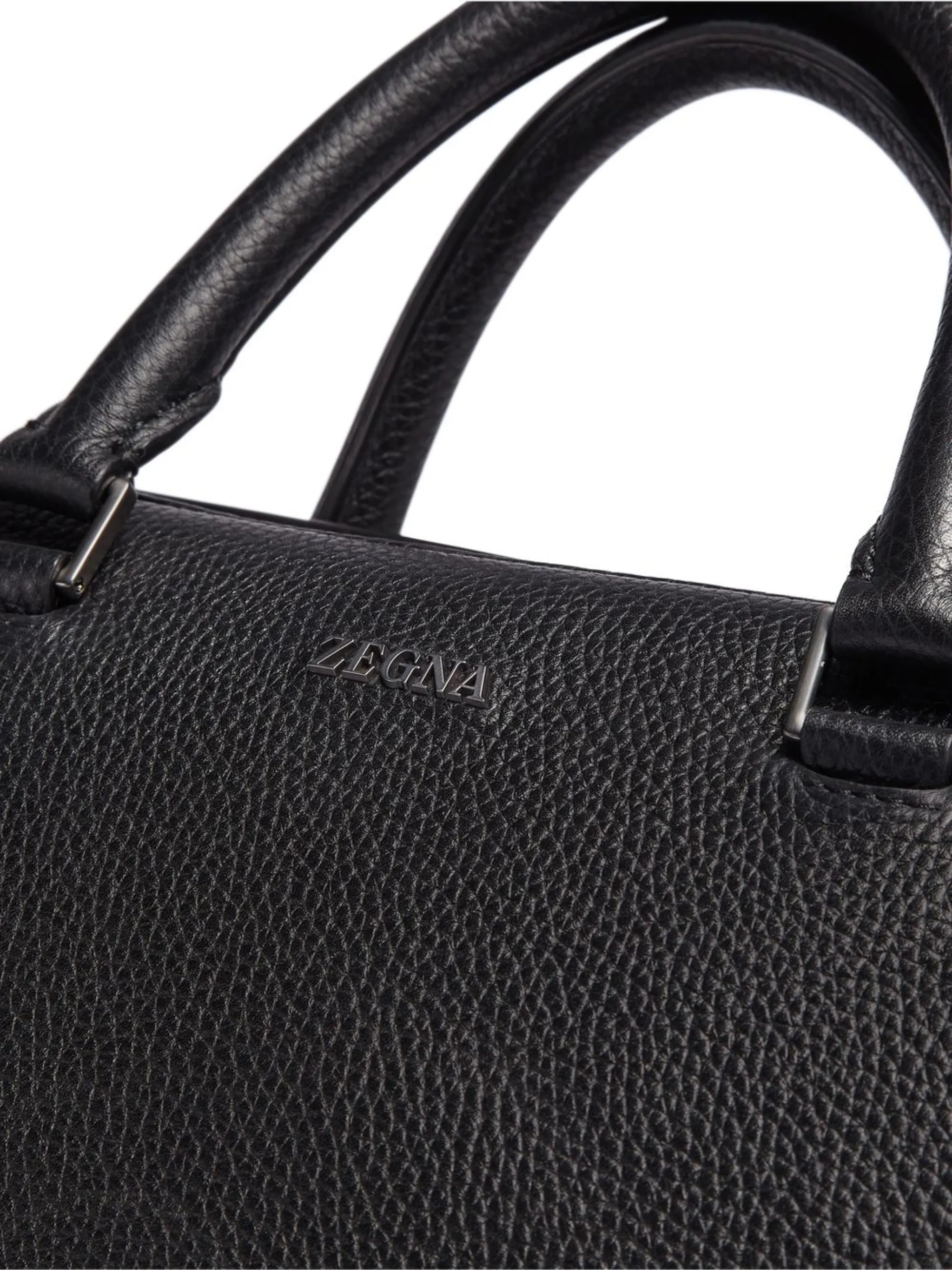 Grained Leather Edgy Business bag