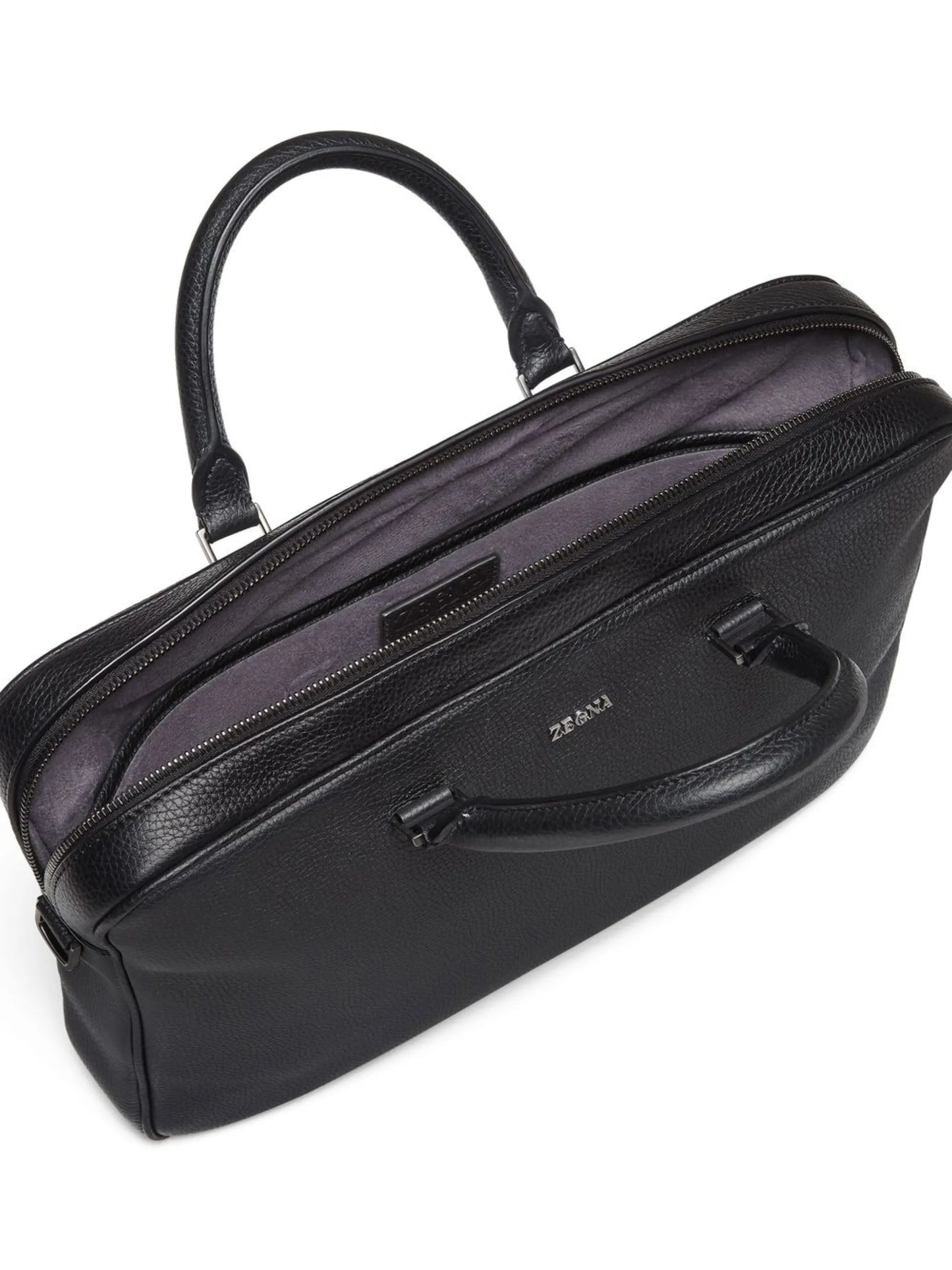 Grained Leather Edgy Business bag