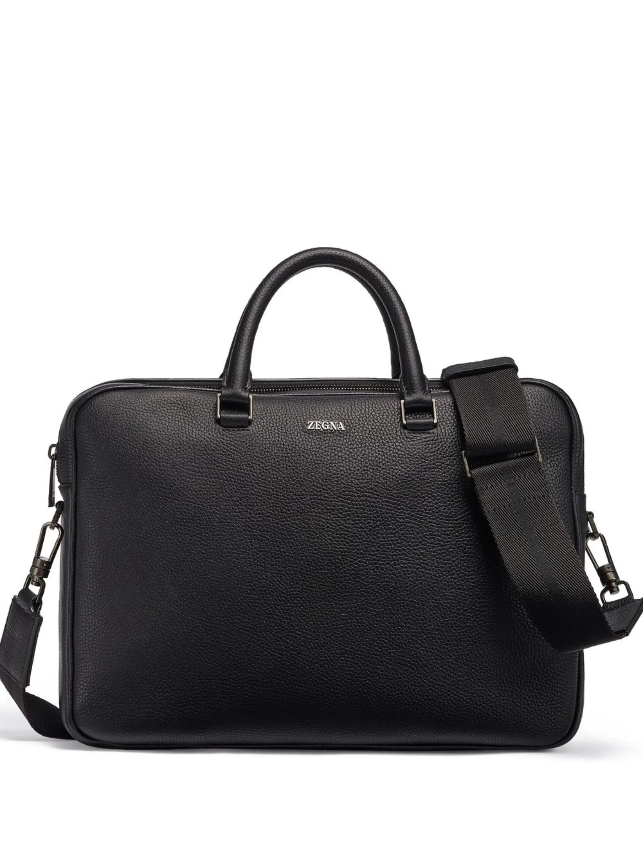 Grained Leather Edgy Business bag