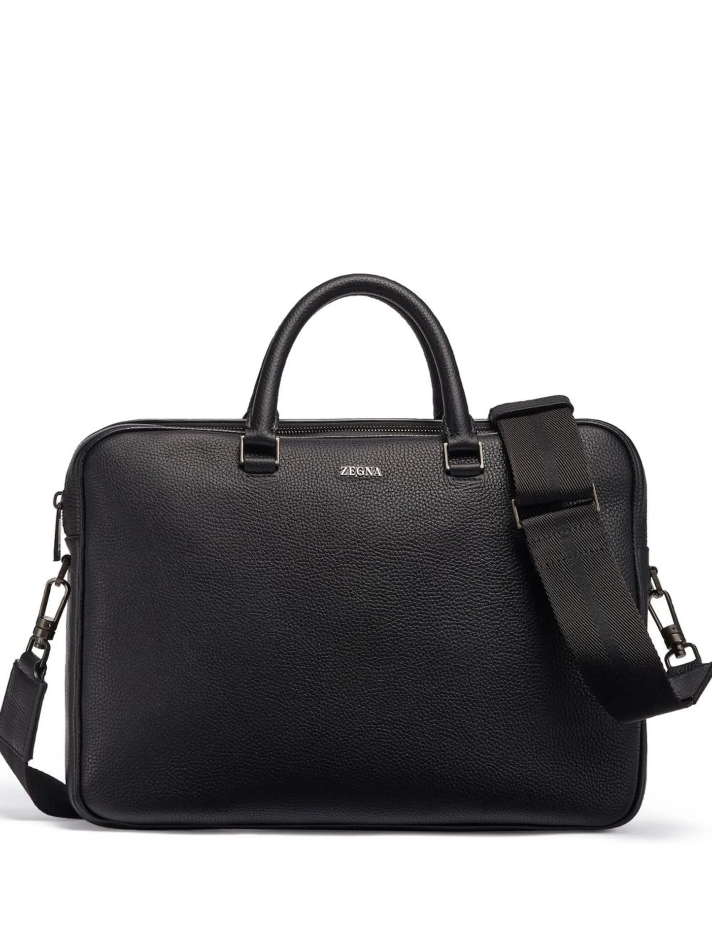 Grained Leather Edgy Business bag