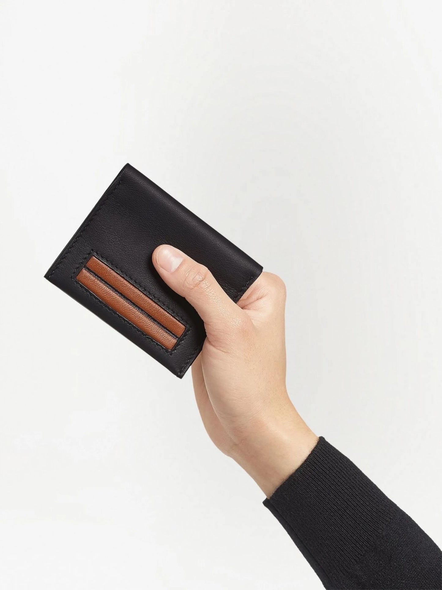 foldable leather cardholder