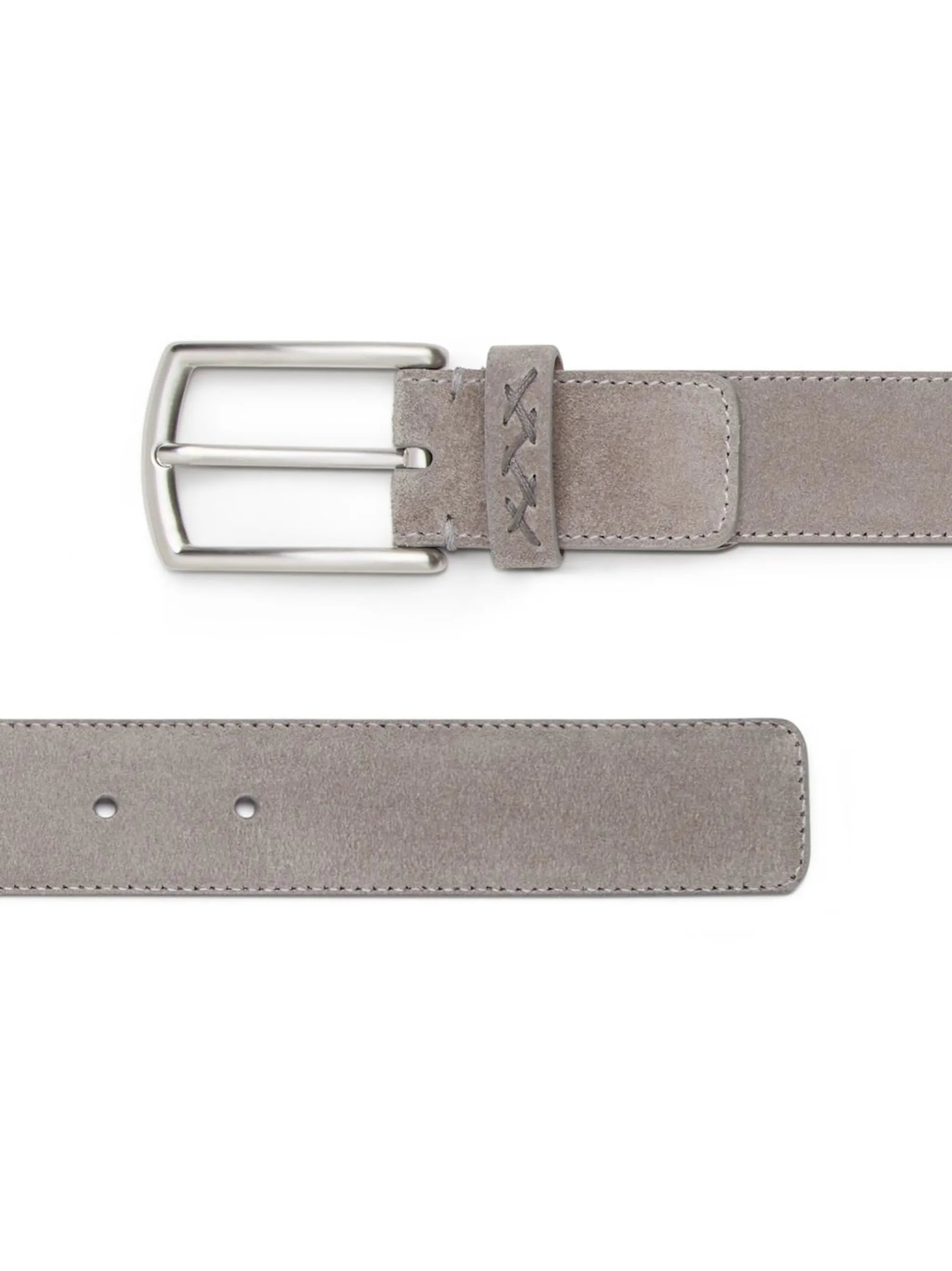 mélange-effect suede belt