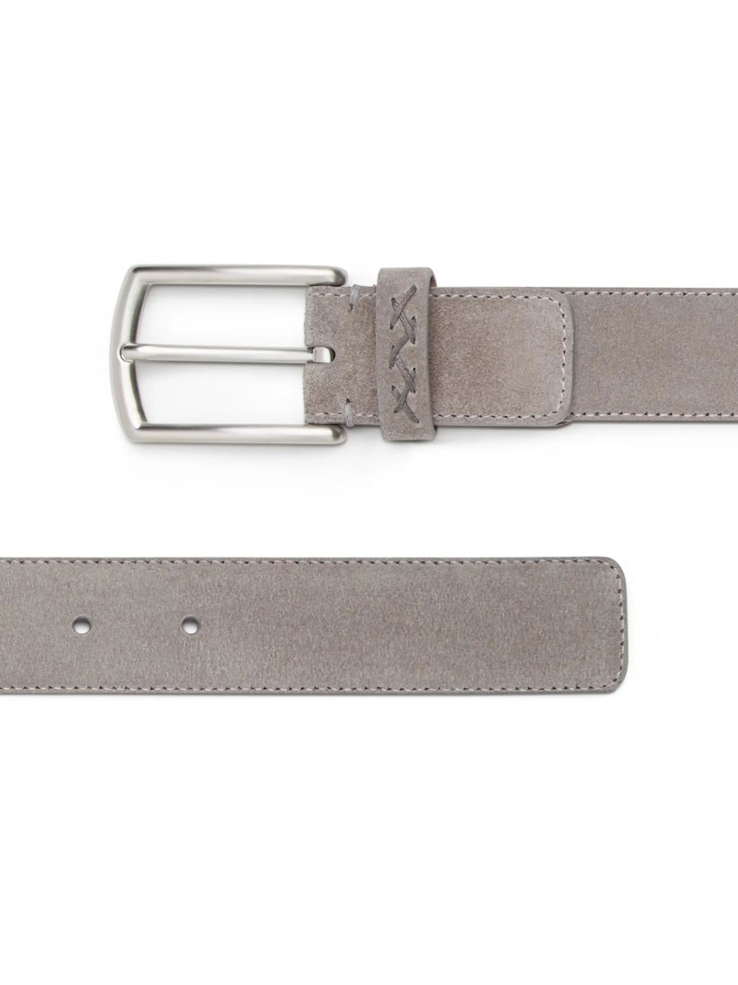 mélange-effect suede belt