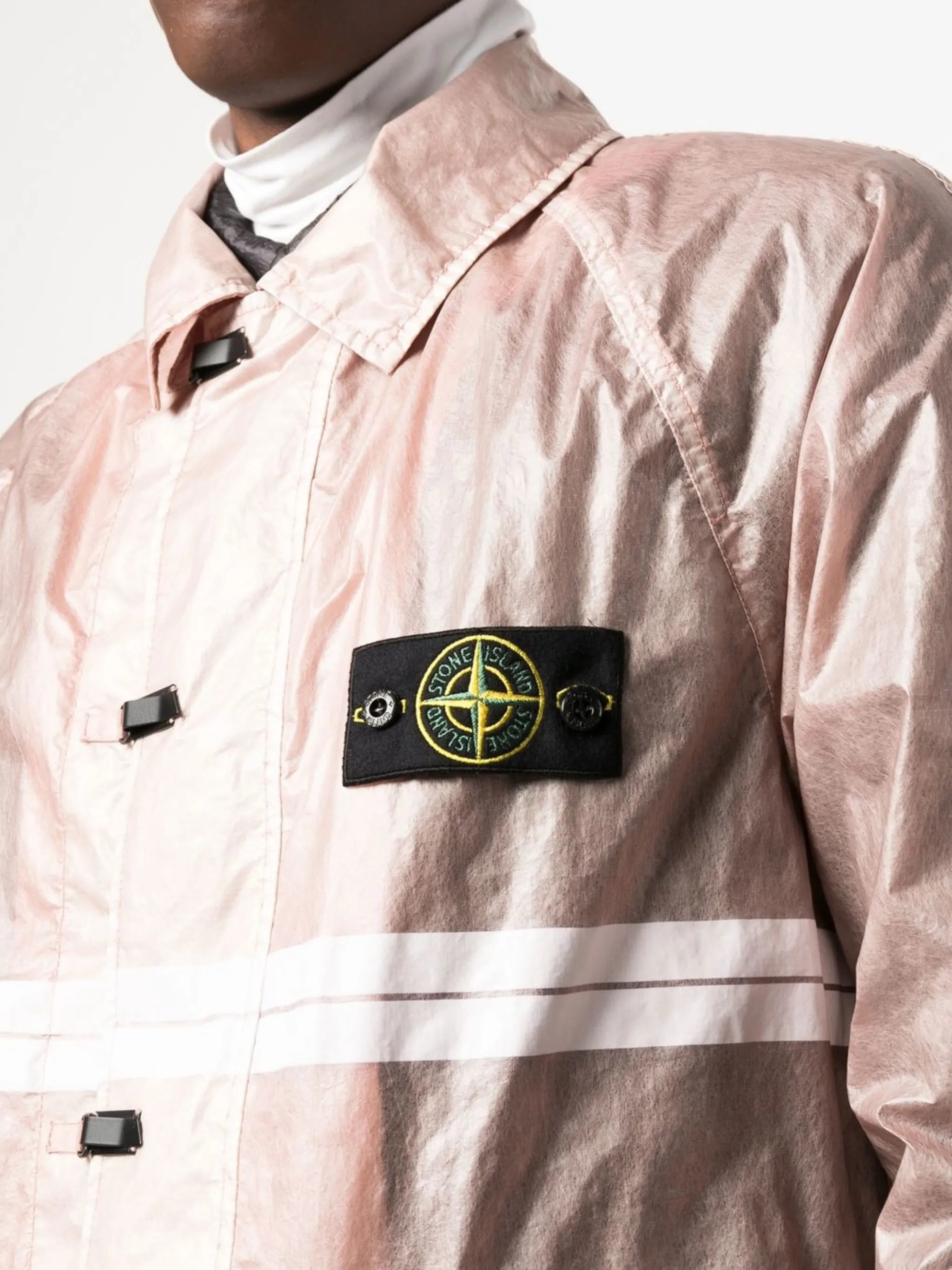 logo-patch double-layer jacket