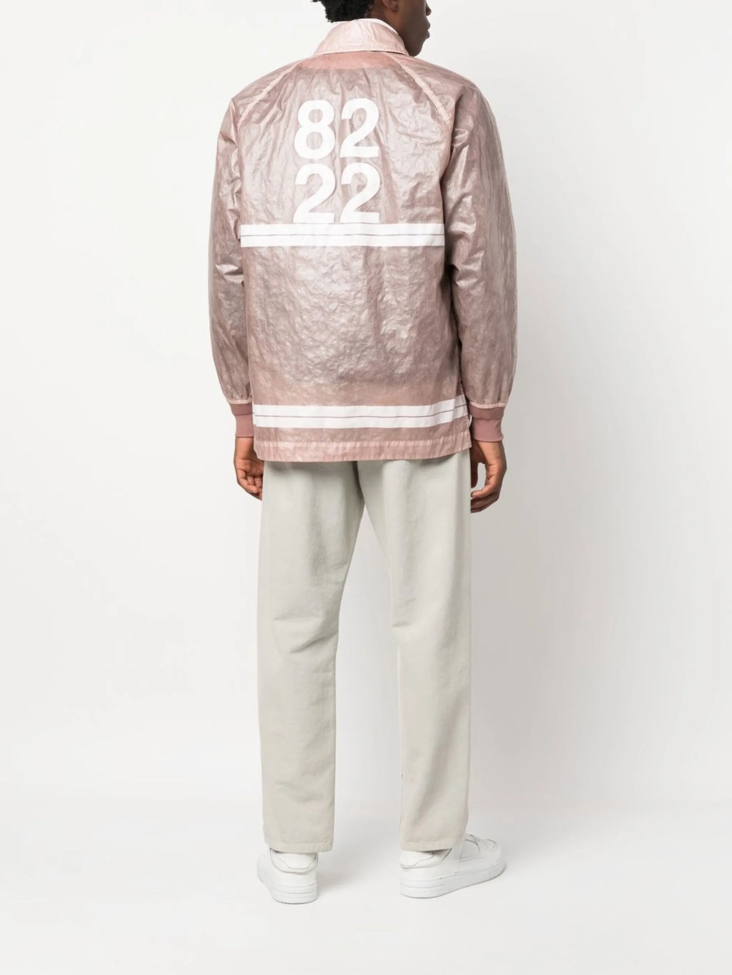 logo-patch double-layer jacket