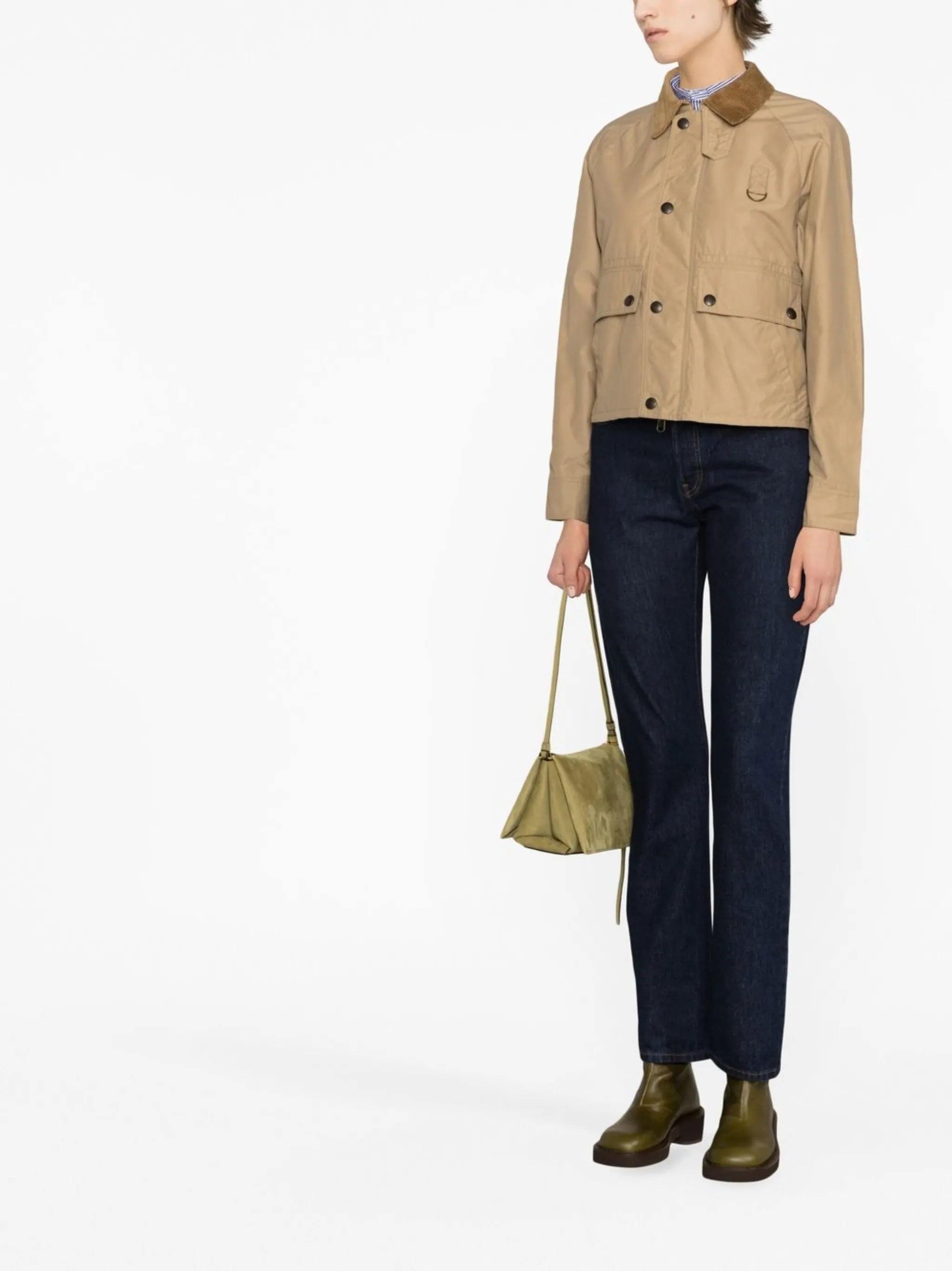 cropped utility jacket