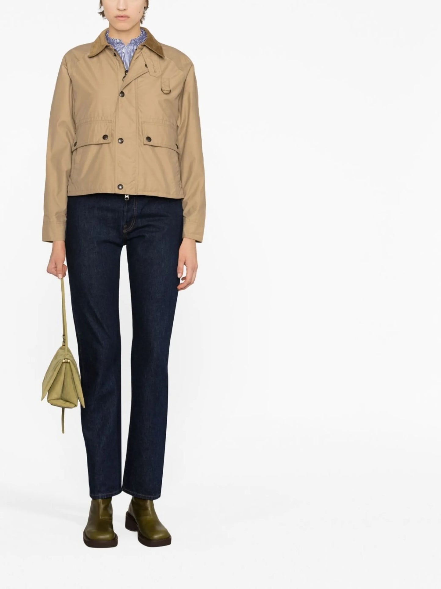 cropped utility jacket