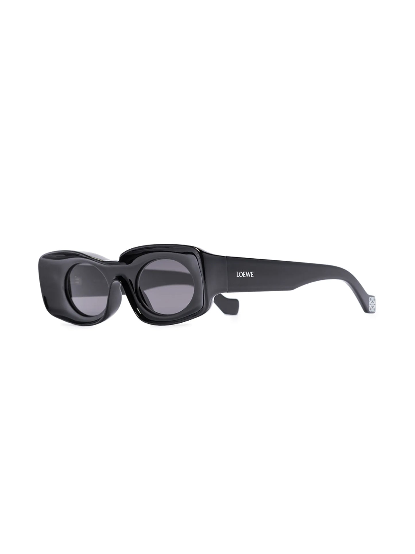 rectangle-frame tinted sunglasses