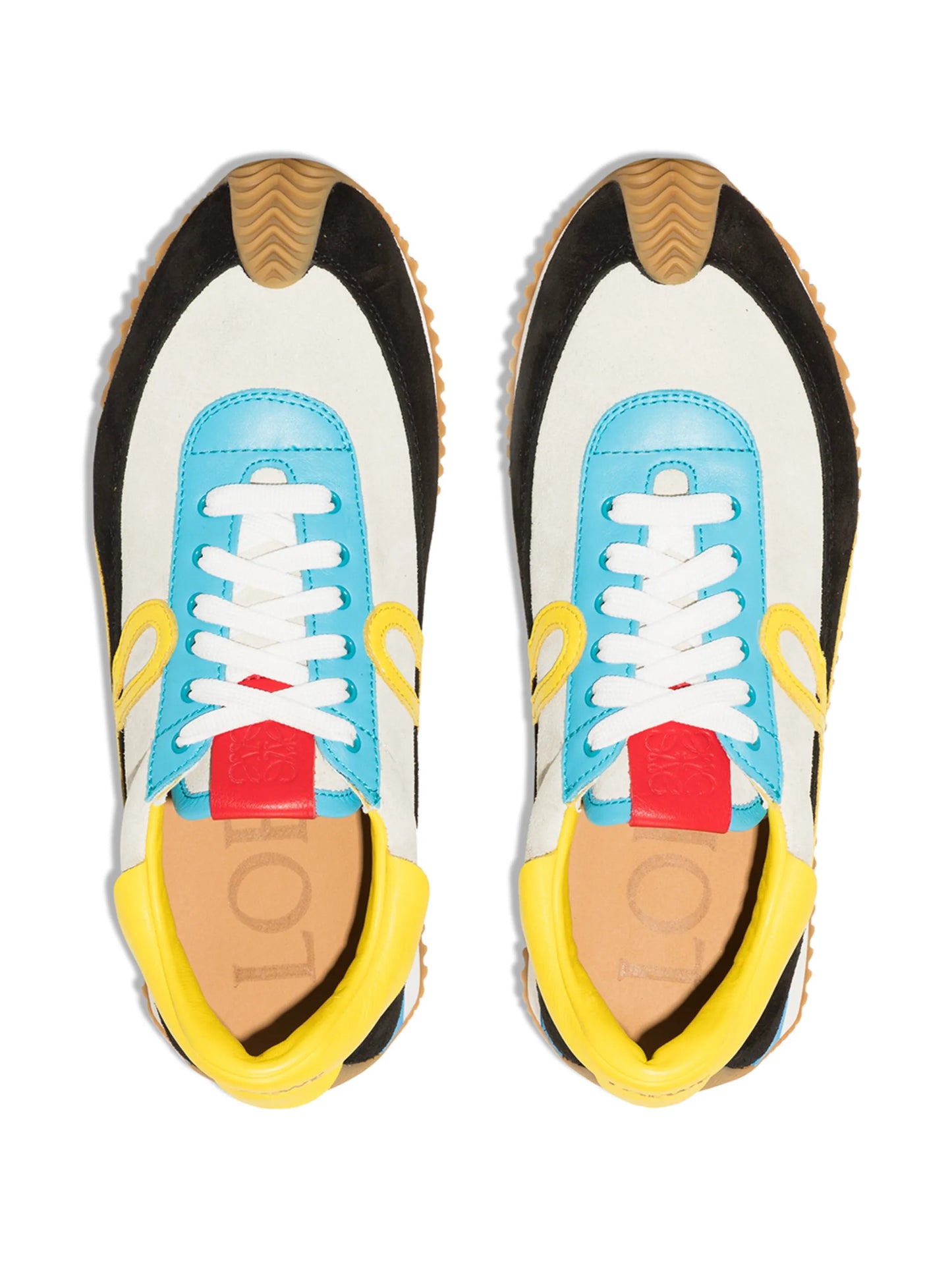 Flow Runner panelled low-top sneakers