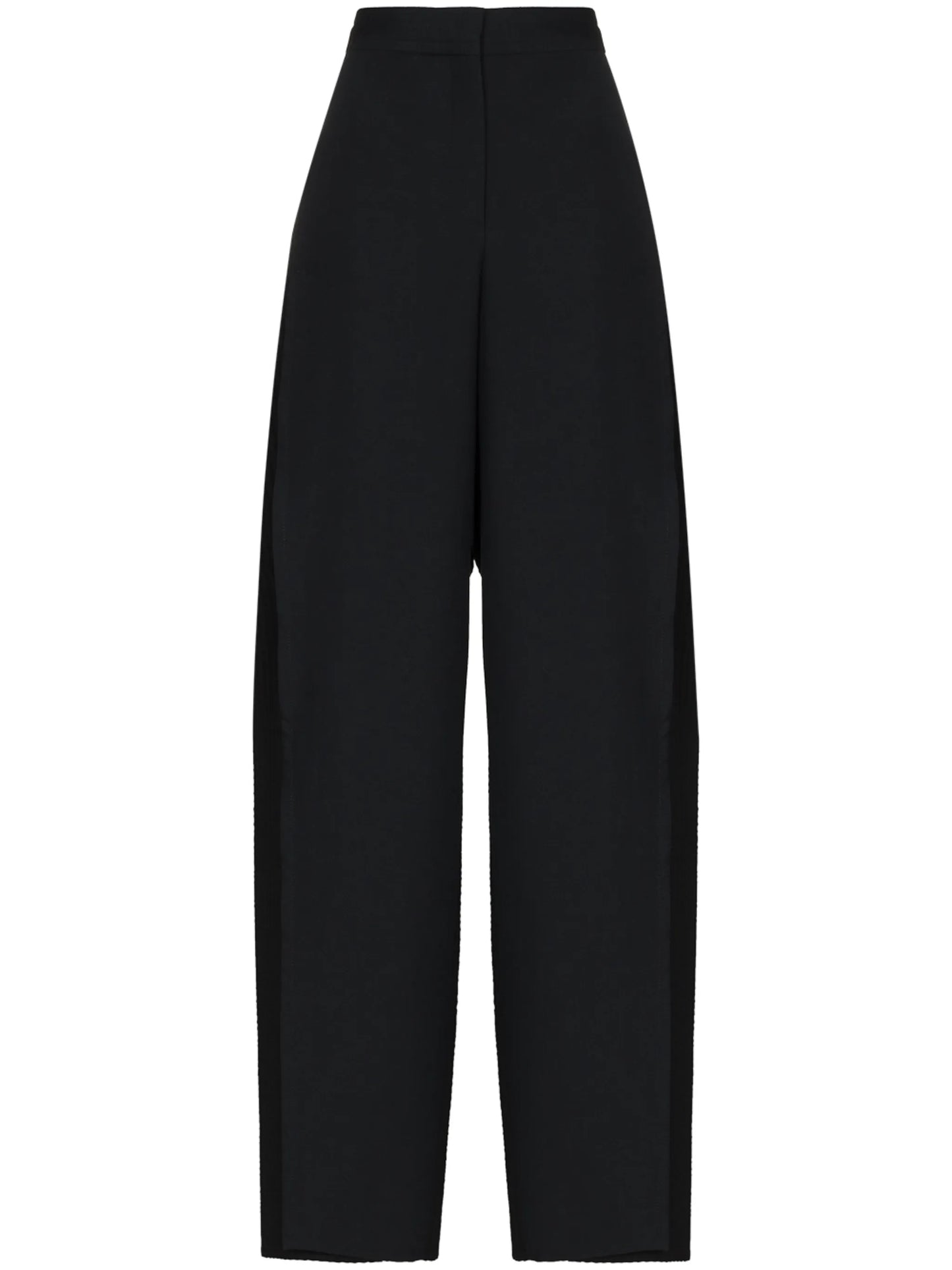 high-waisted tailored trousers