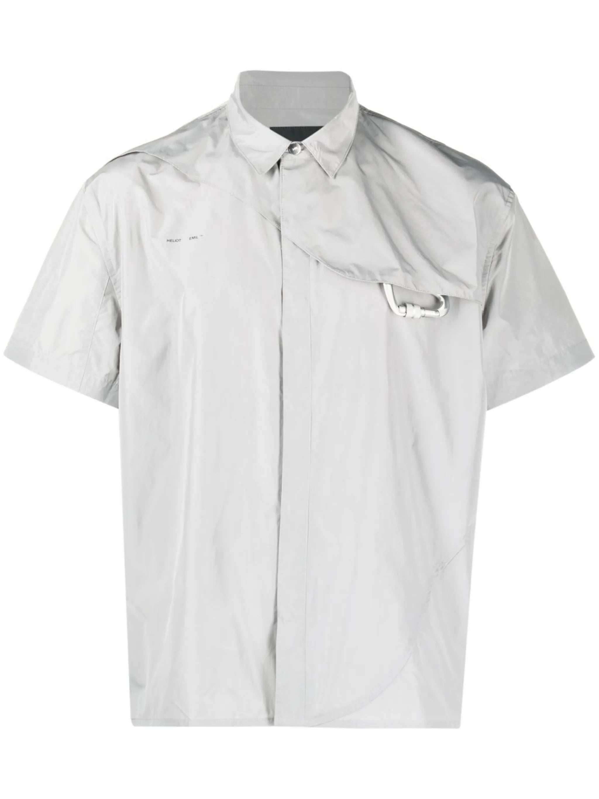 carabiner-detail short-sleeved shirt