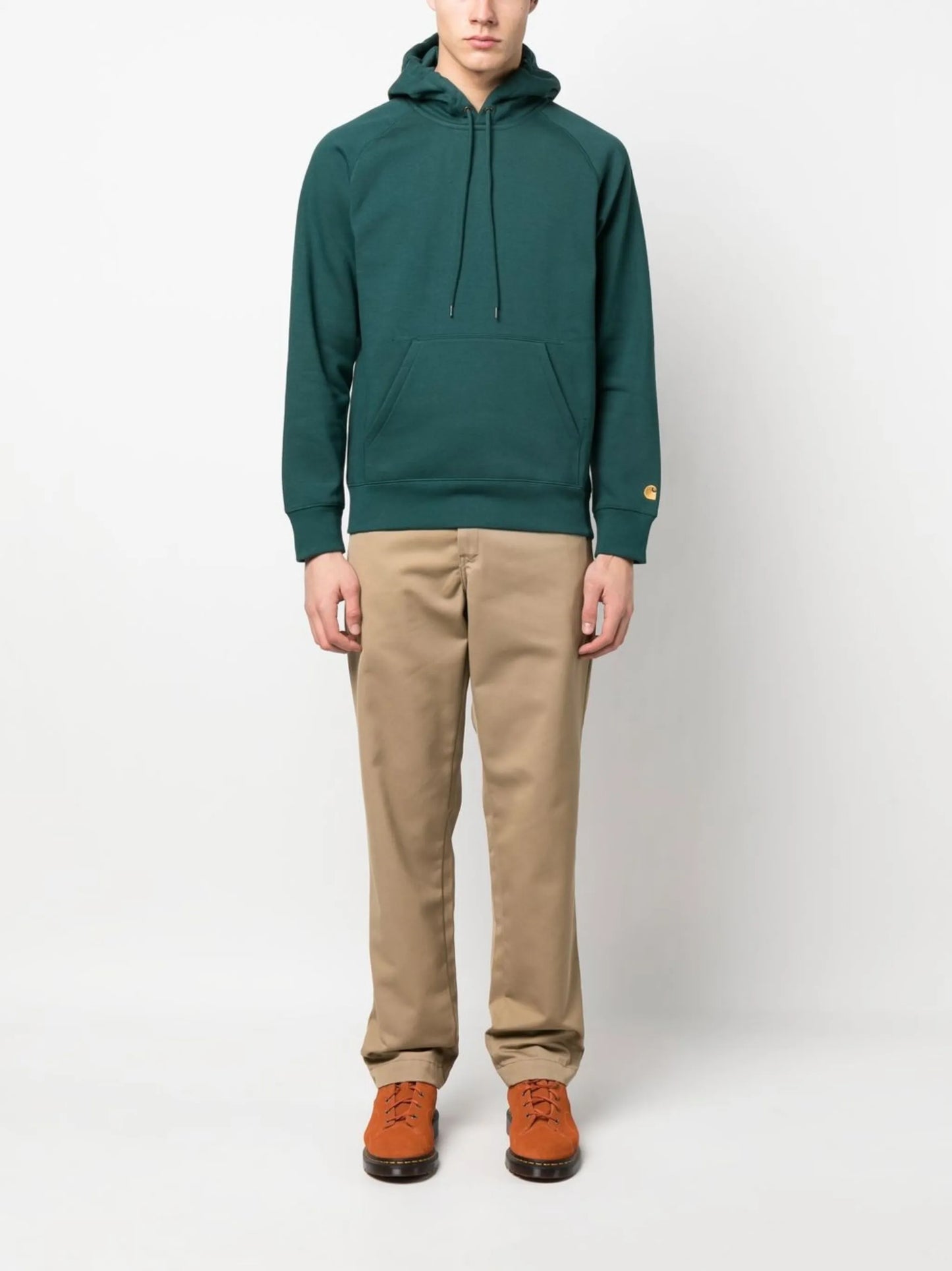 Chase logo-embroidered cotton hoodie