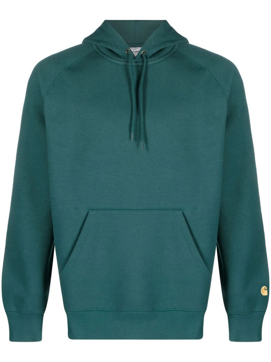 Chase logo-embroidered cotton hoodie