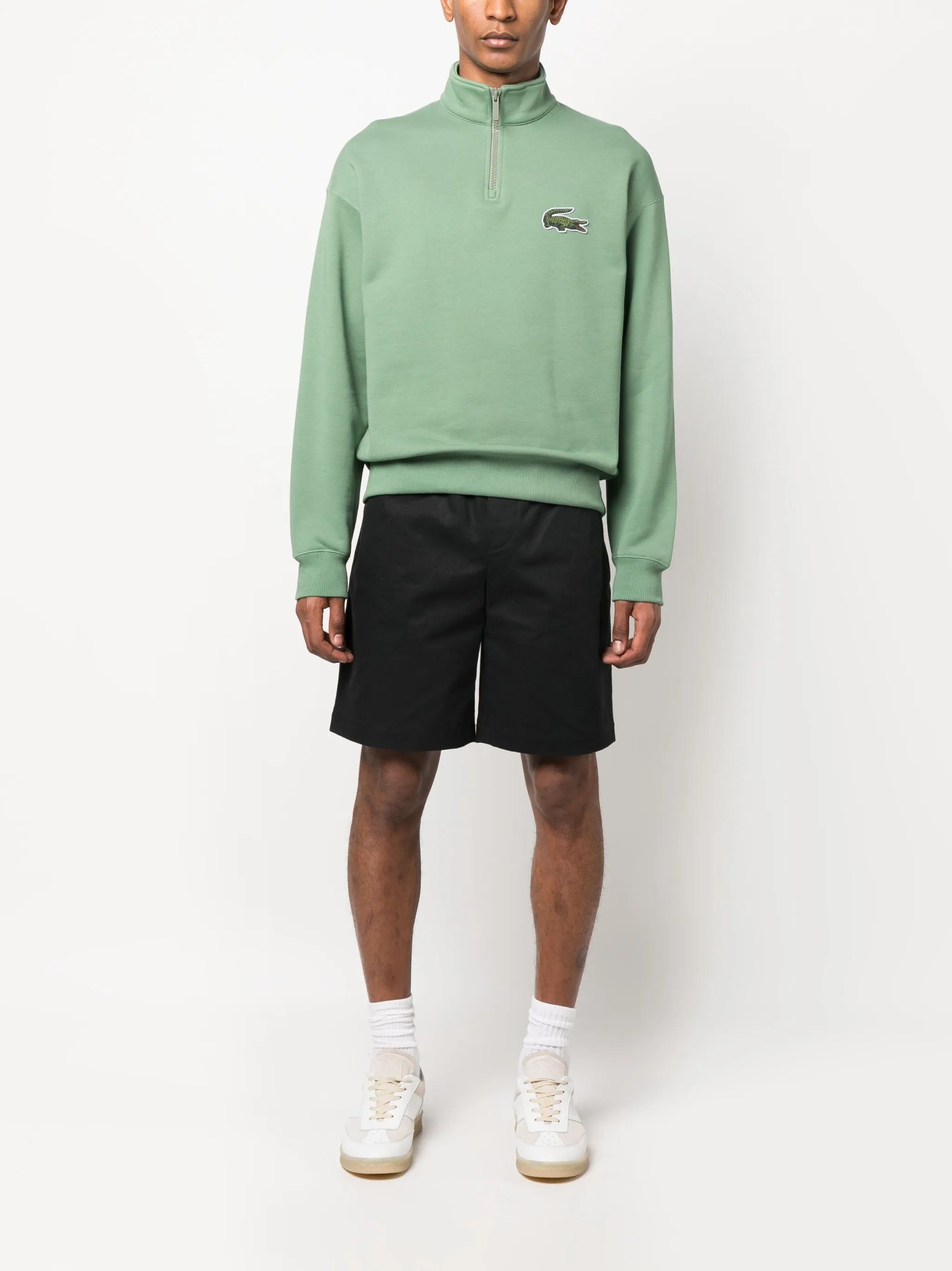 logo-patch high-neck sweater