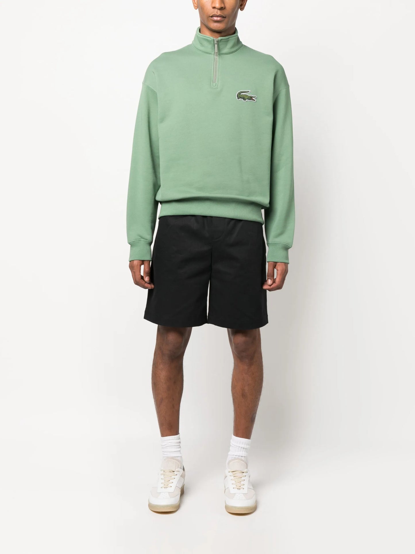 logo-patch high-neck sweater