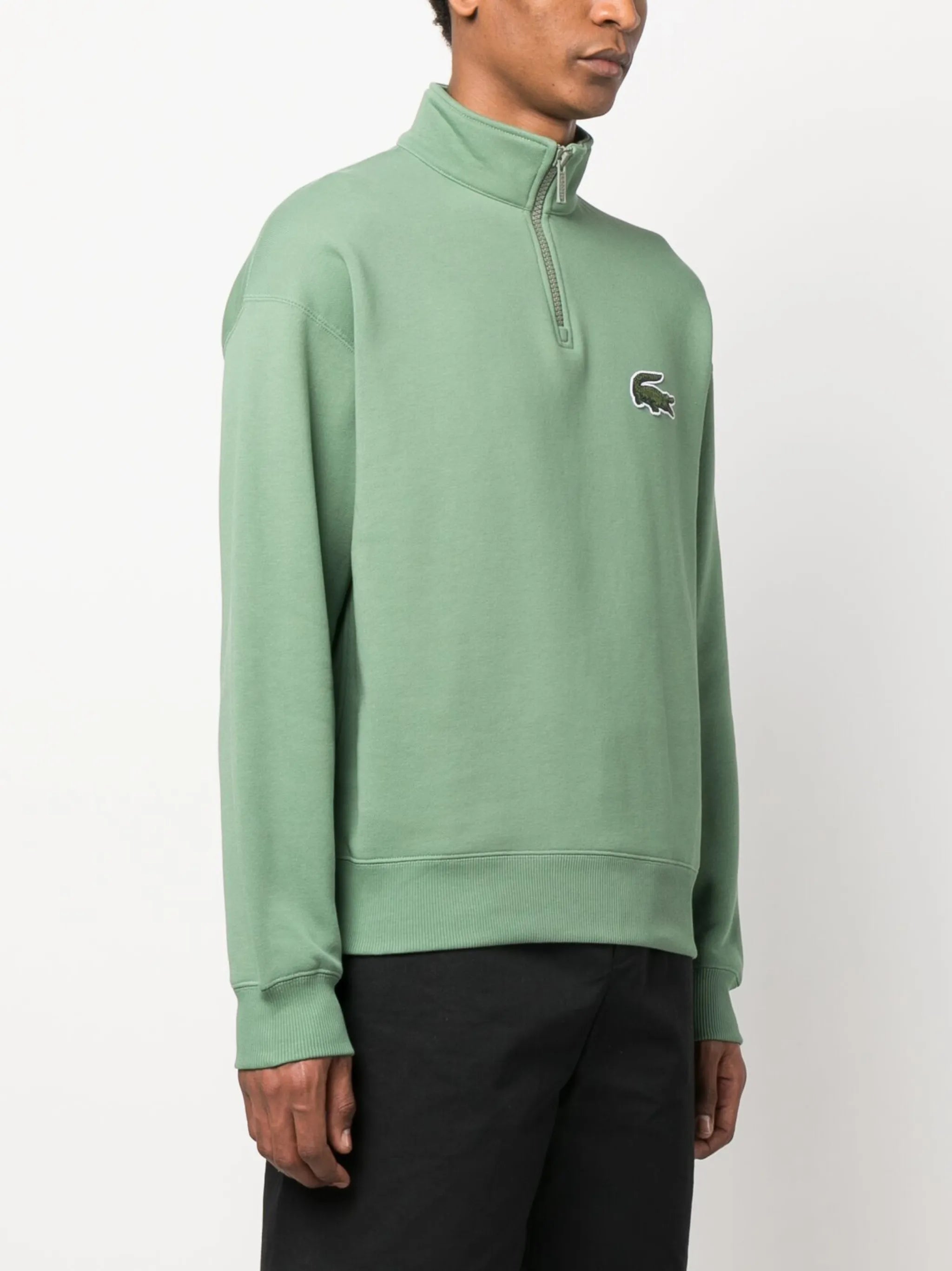 logo-patch high-neck sweater