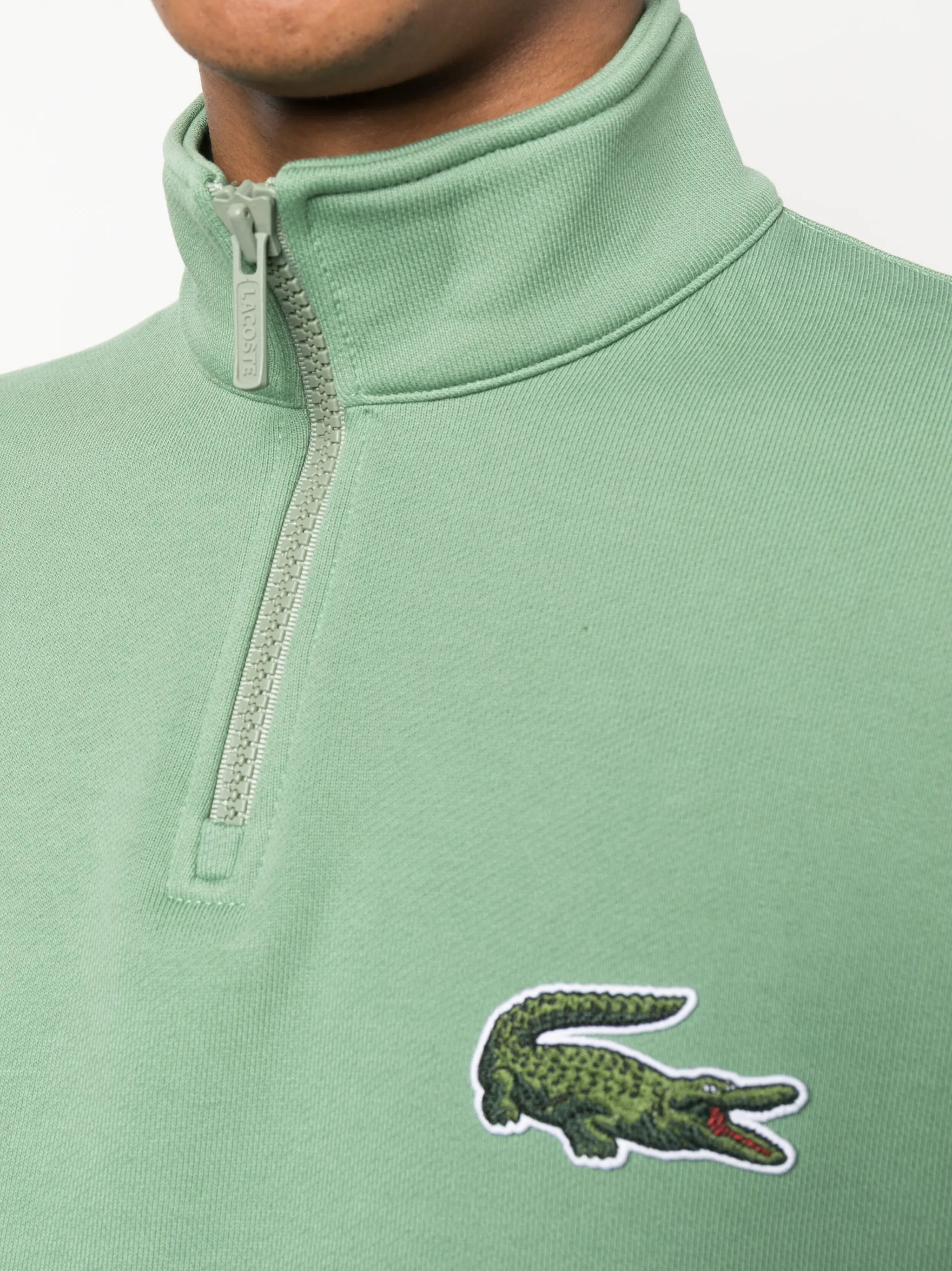logo-patch high-neck sweater