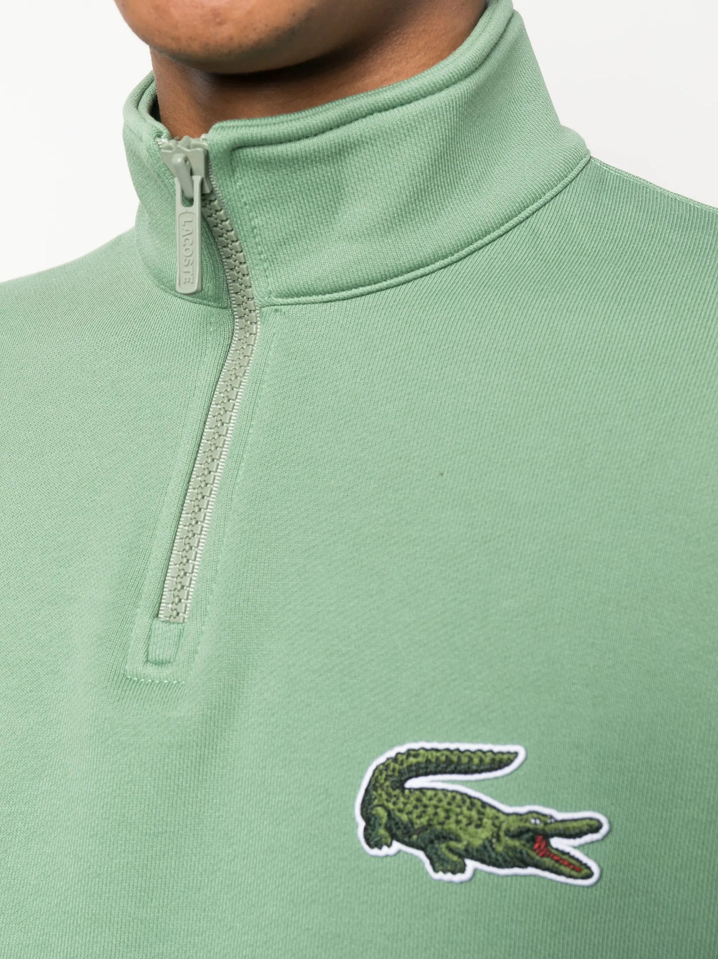 logo-patch high-neck sweater