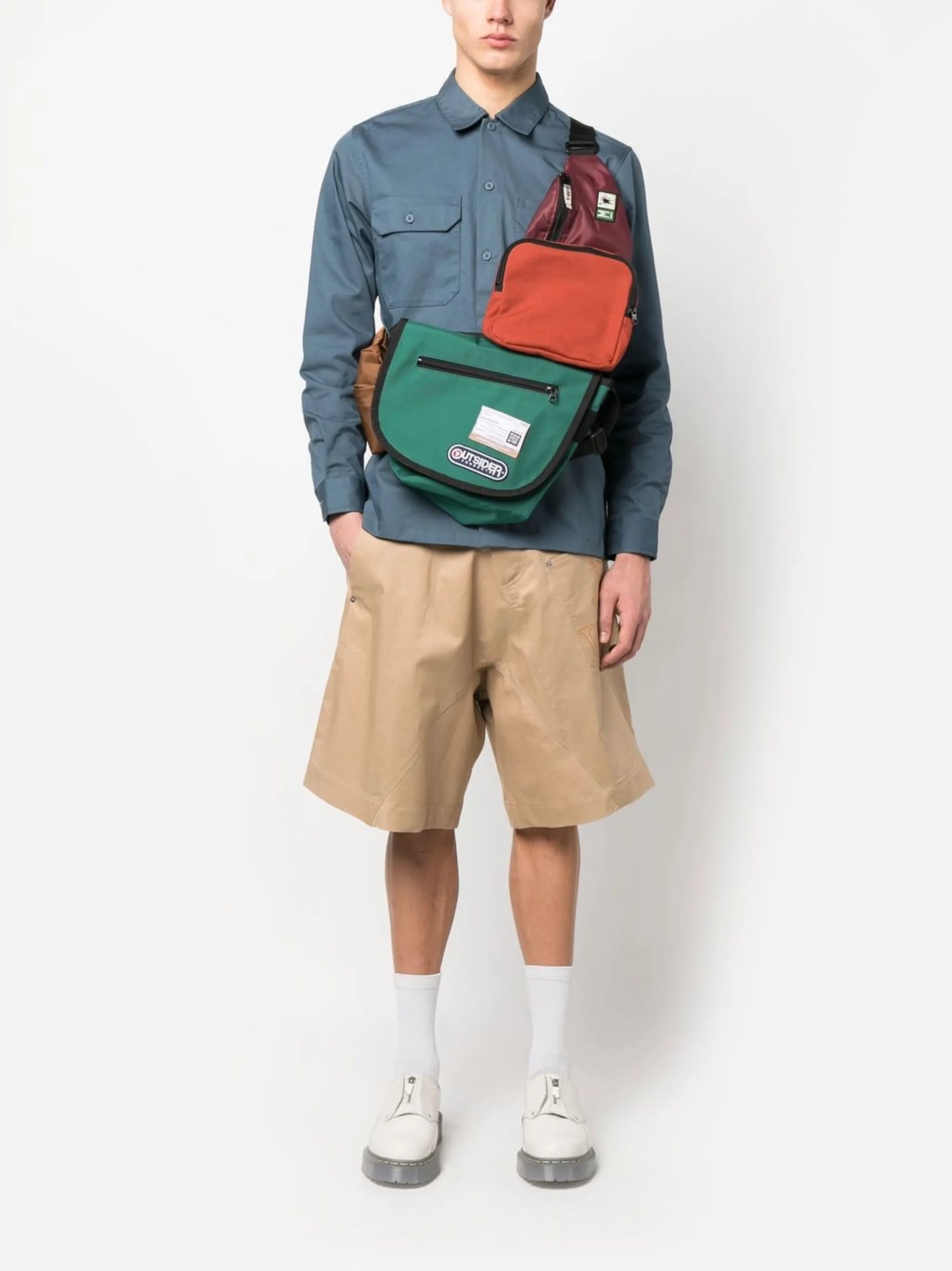 logo-patch utility shirt