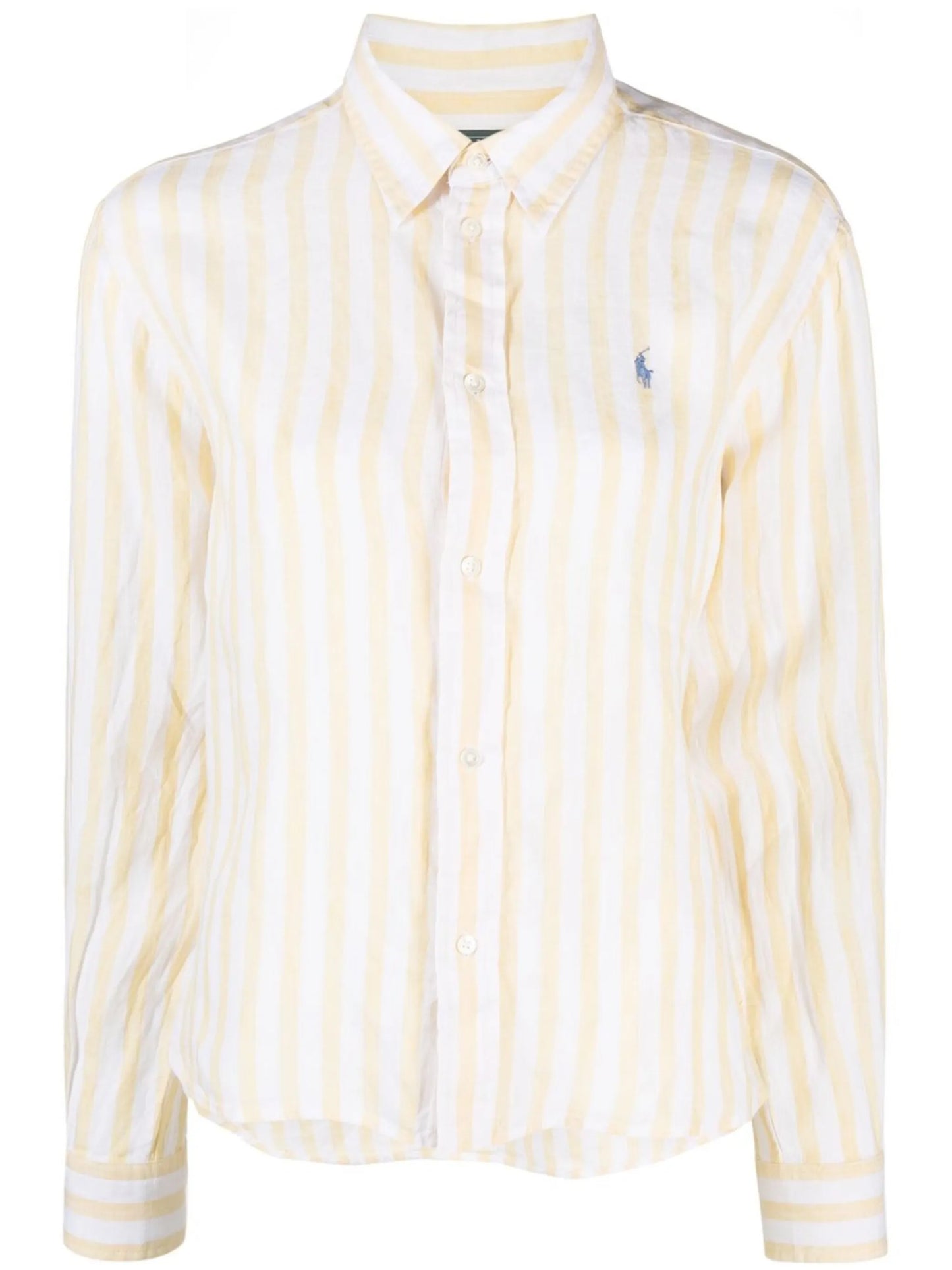 striped cotton button-up shirt
