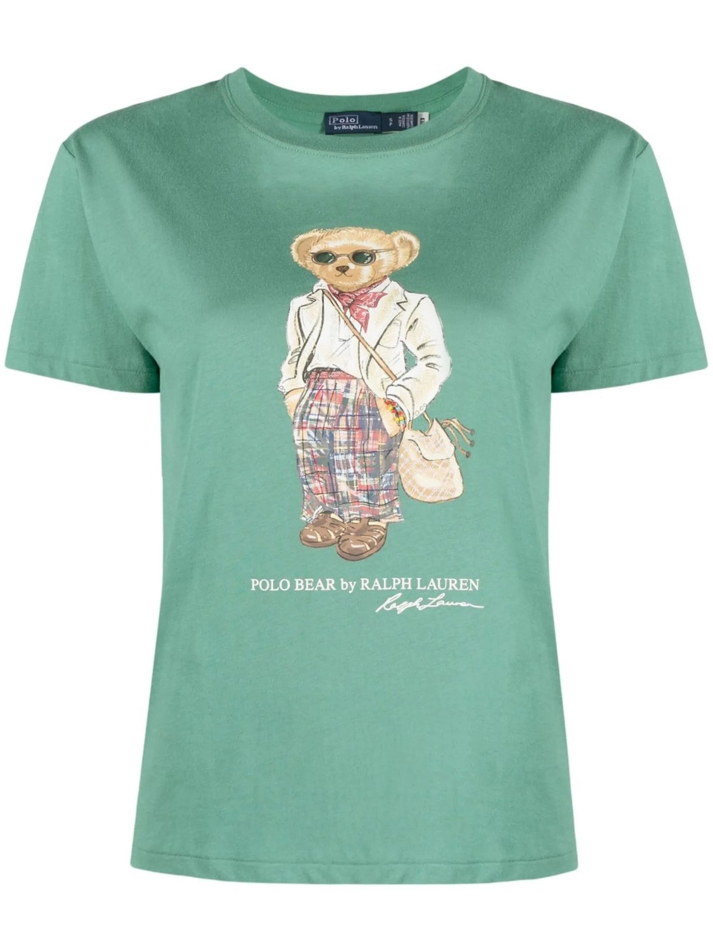 teddy-print cotton T-shirt