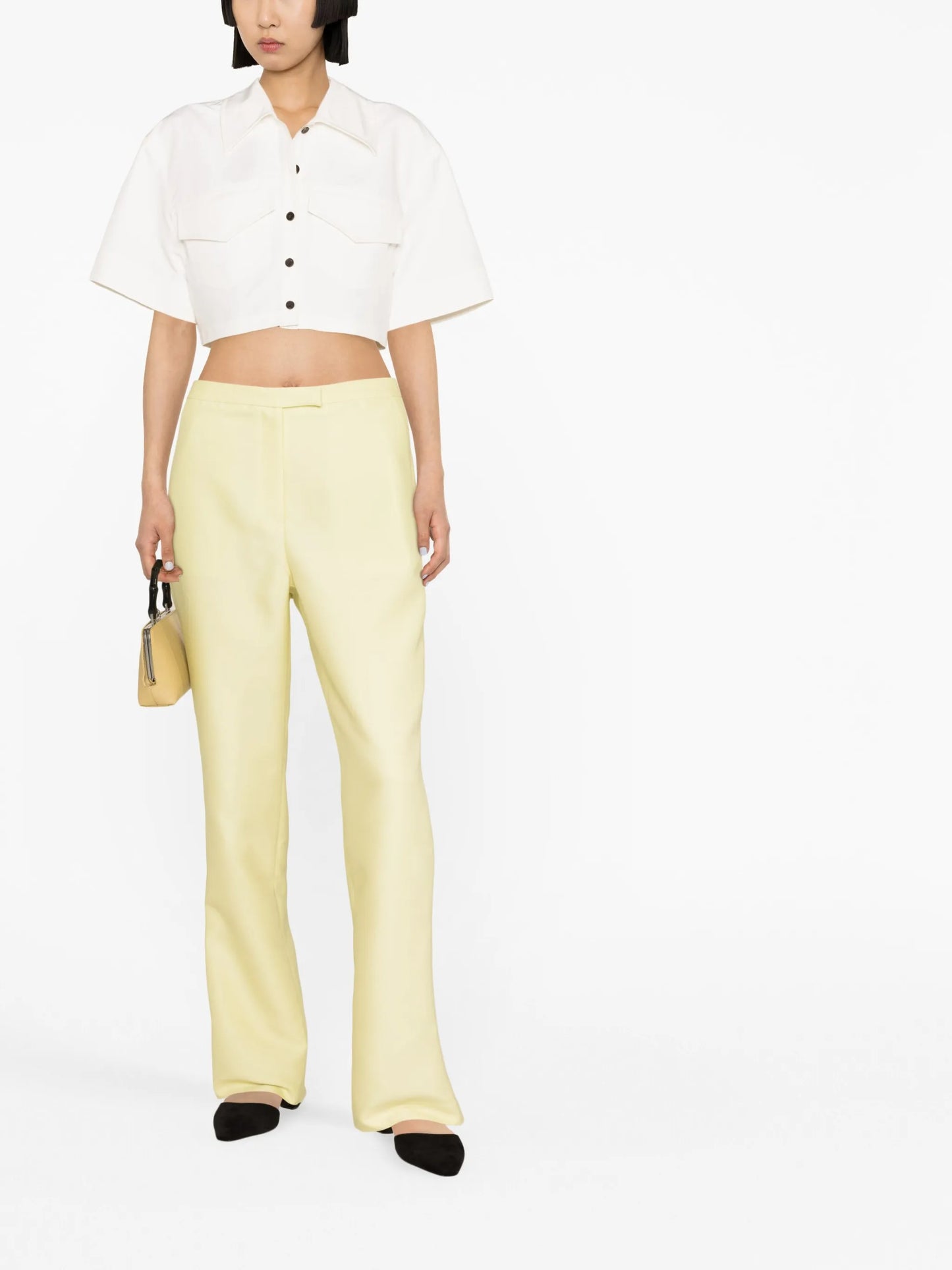 cropped short-sleeve shirt