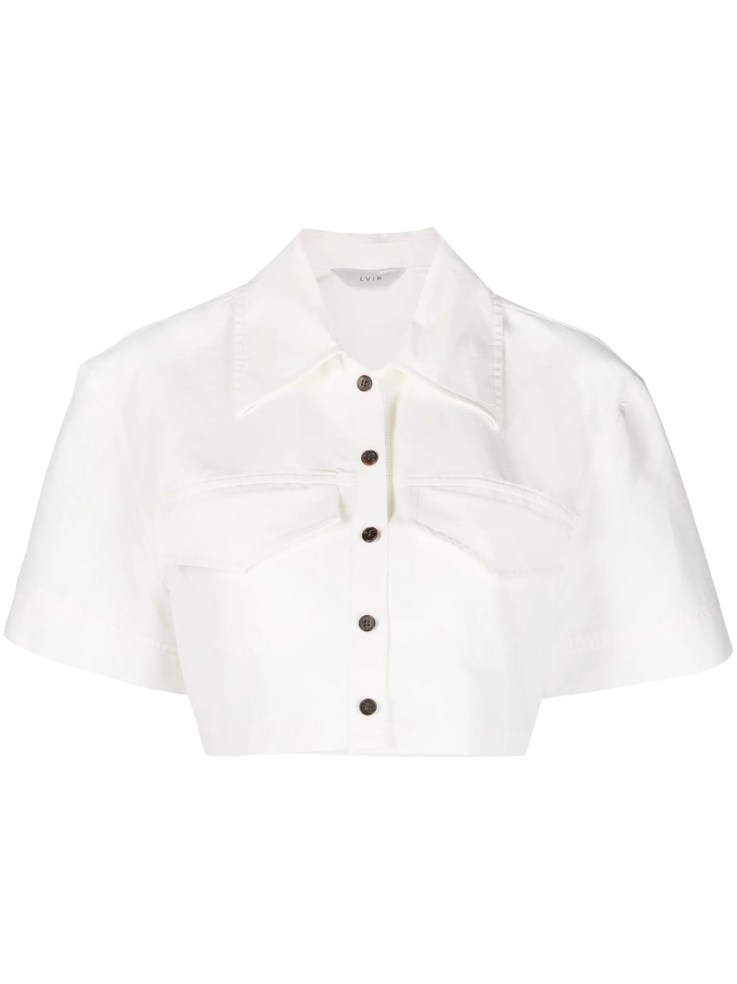 cropped short-sleeve shirt