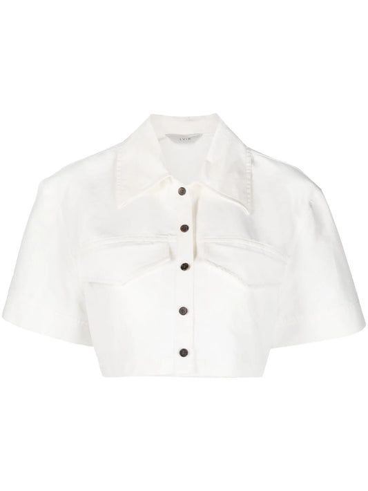 cropped short-sleeve shirt