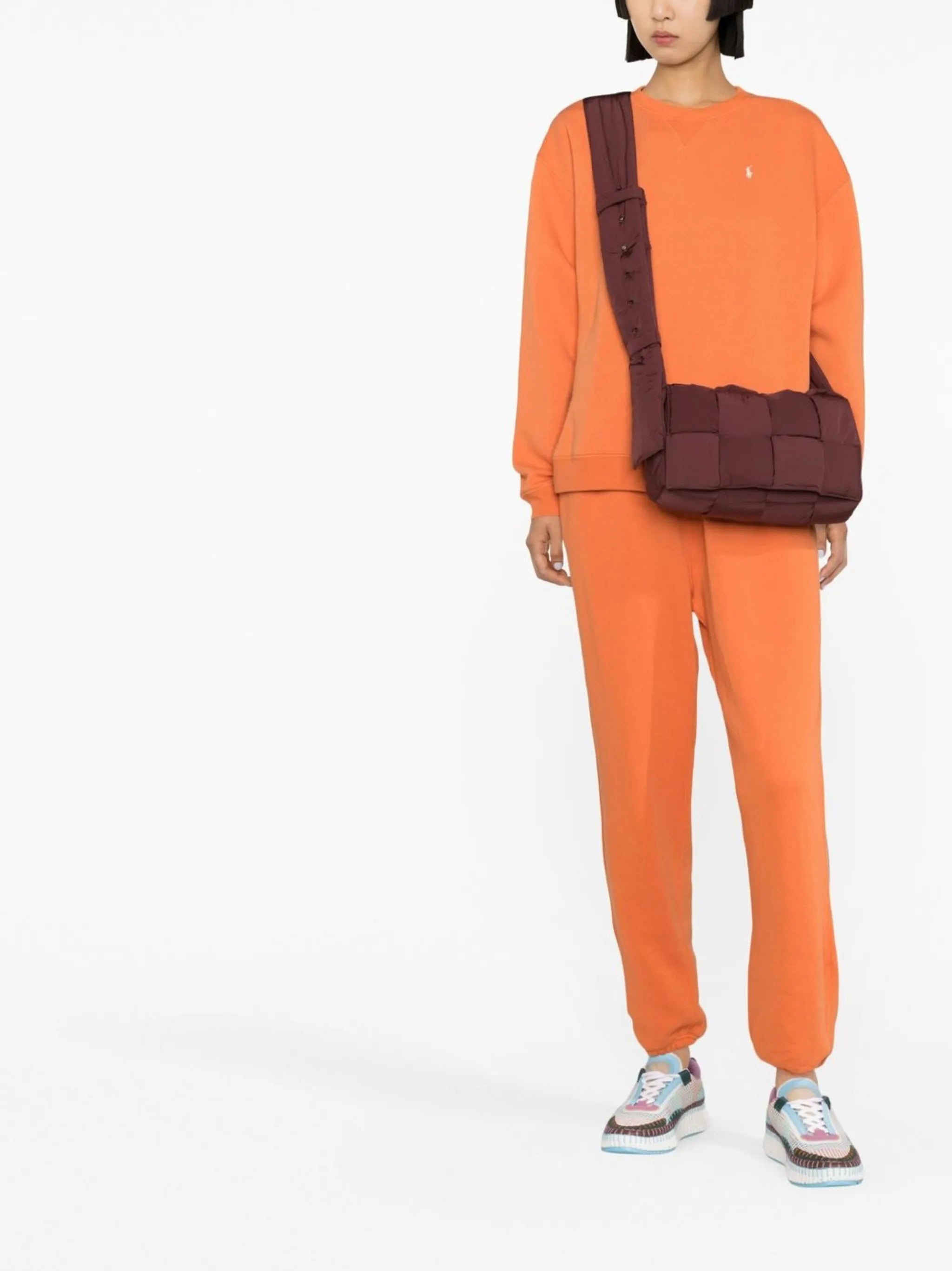 drawstring tapered track pants