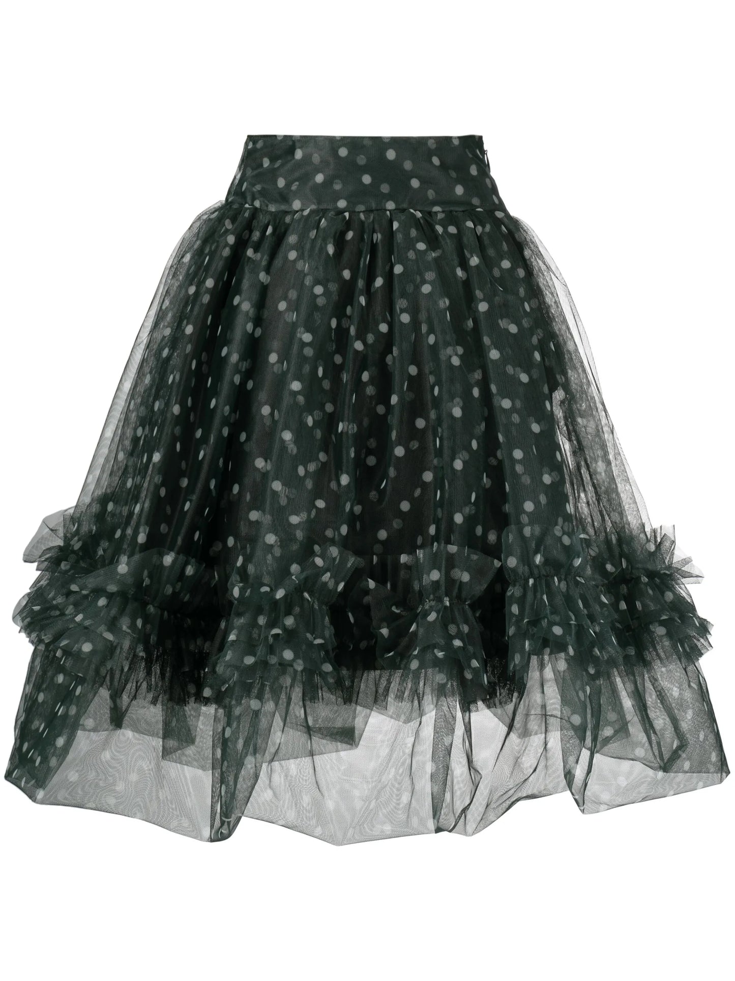 Bonnie polka dot tulle midi skirt