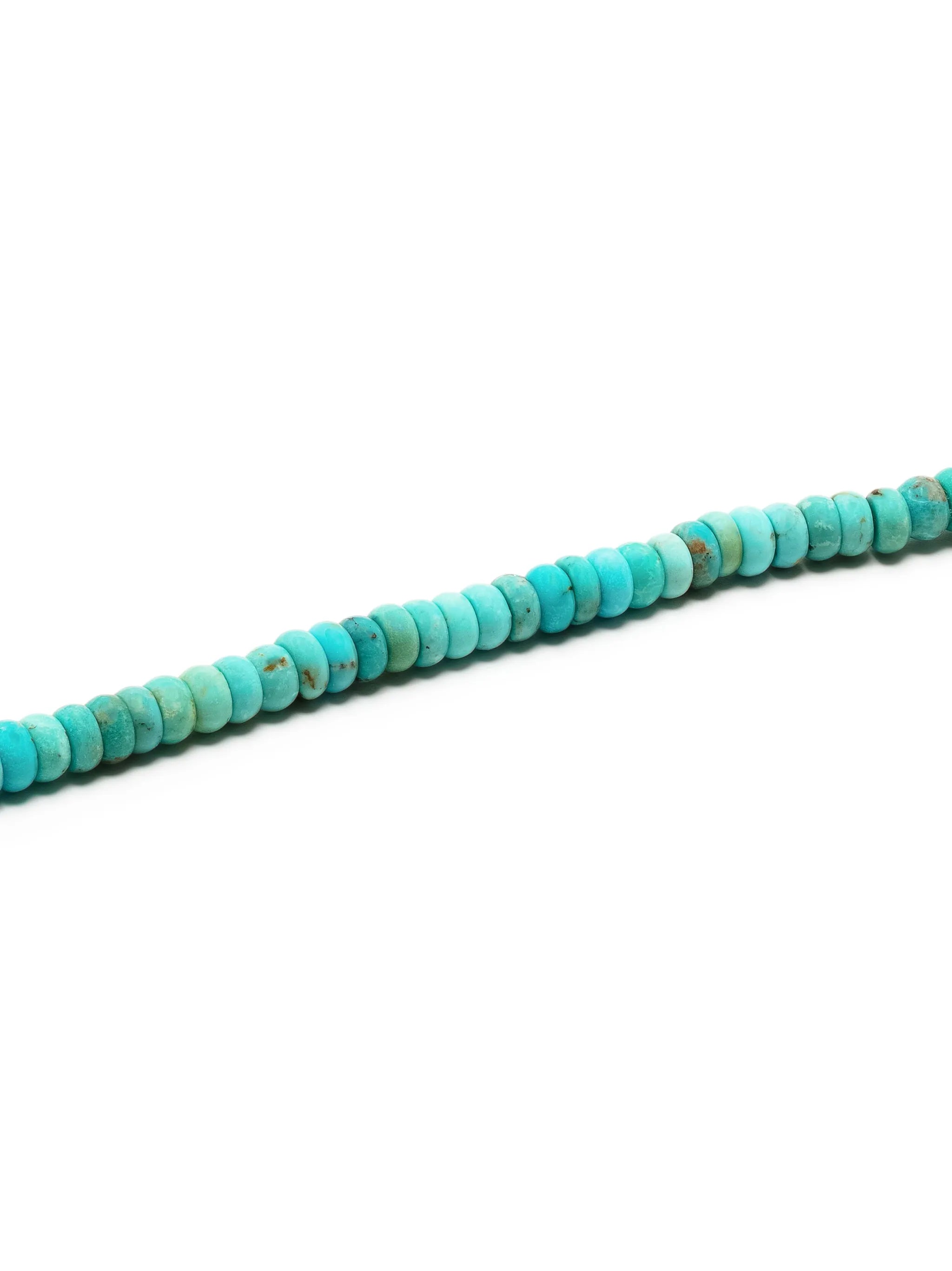 14kt yellow gold turquoise bead bracelet