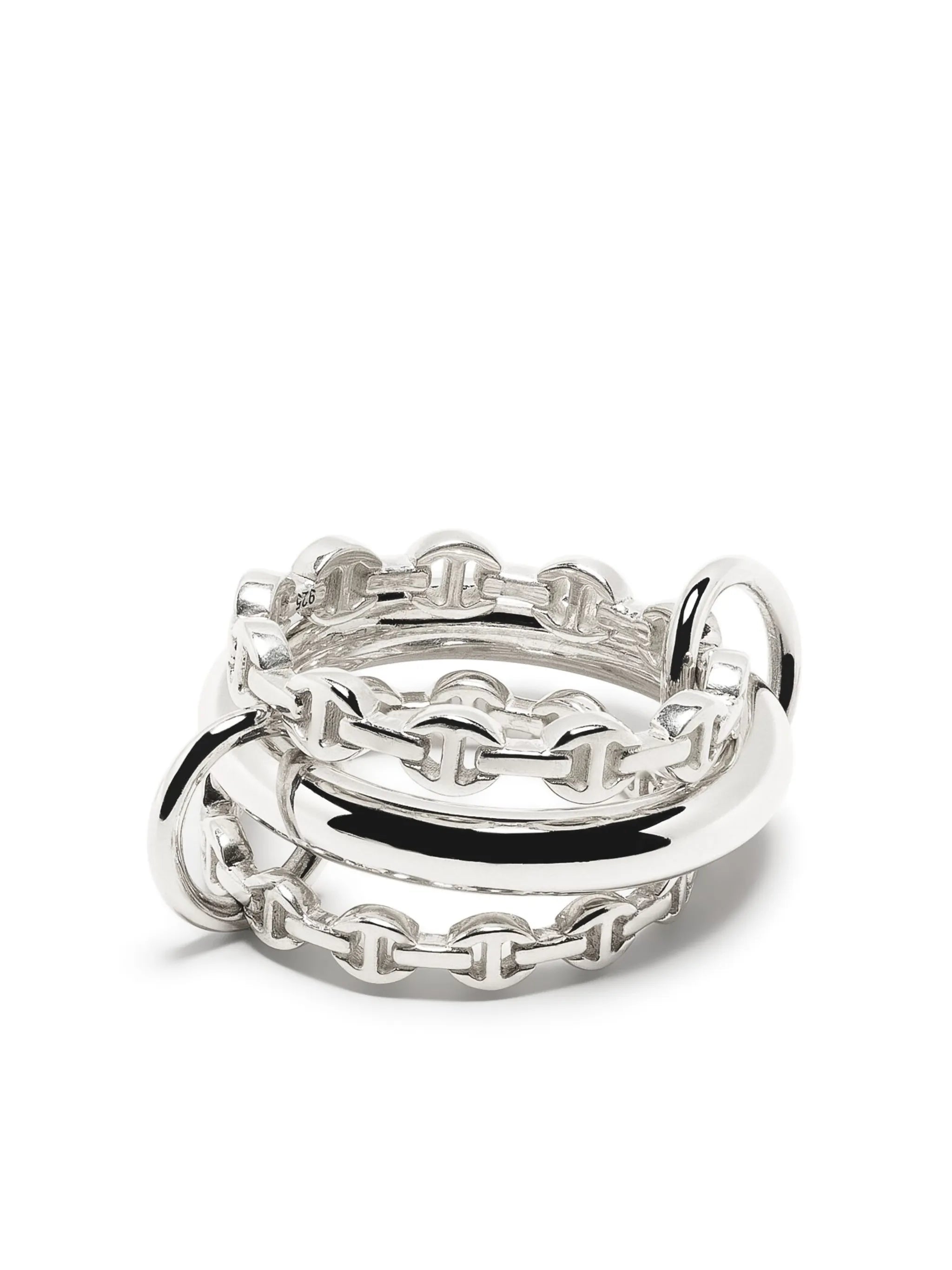 x Hoorsenbuhs Microdame sterling silver stack ring
