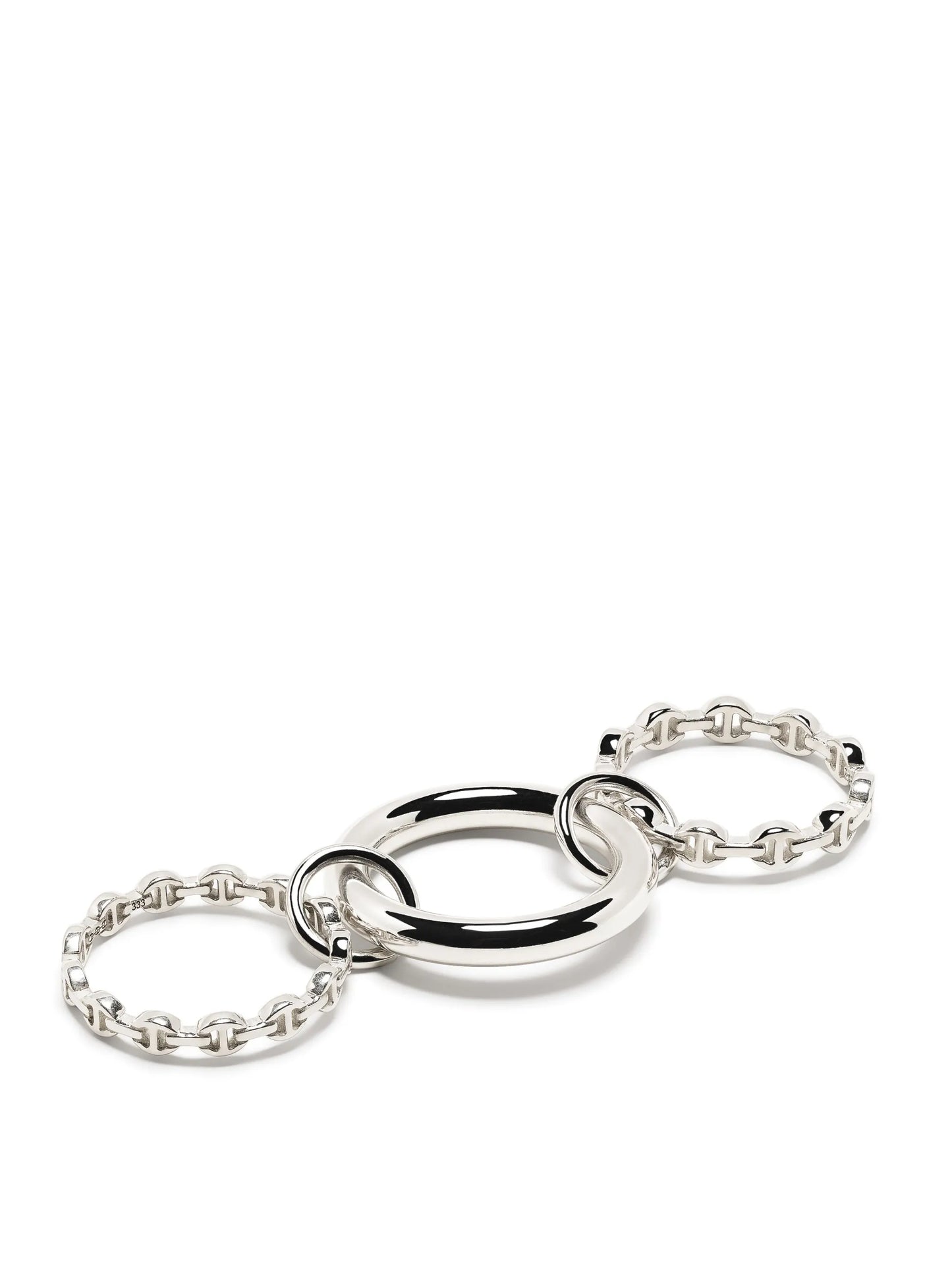 x Hoorsenbuhs Microdame sterling silver stack ring