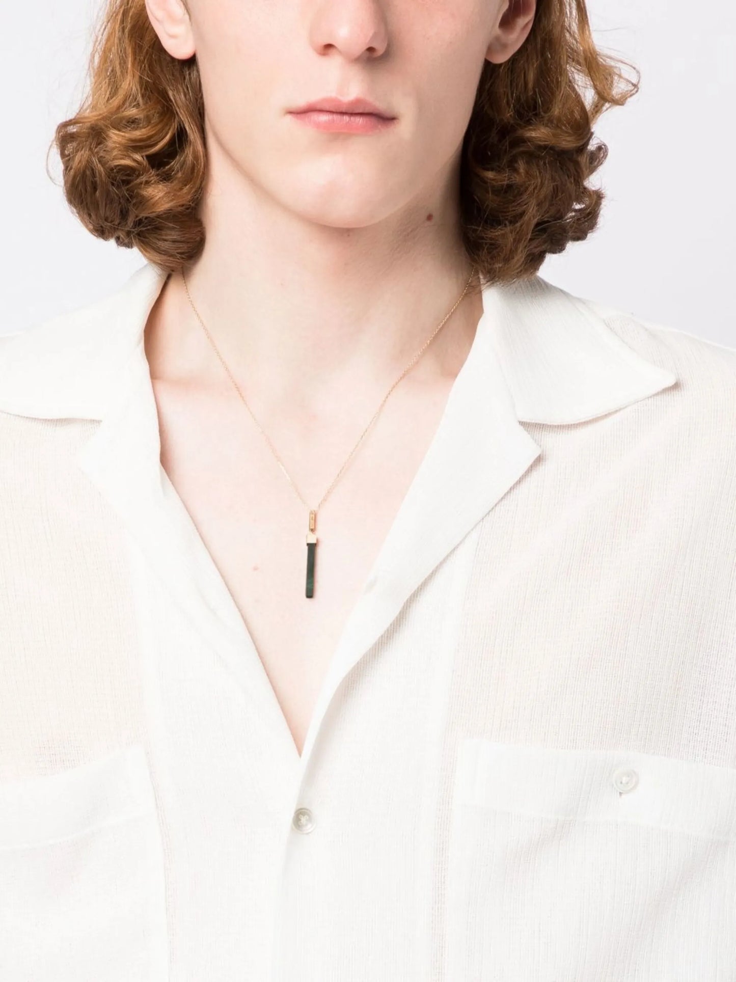 Onyx Bar pendant necklace