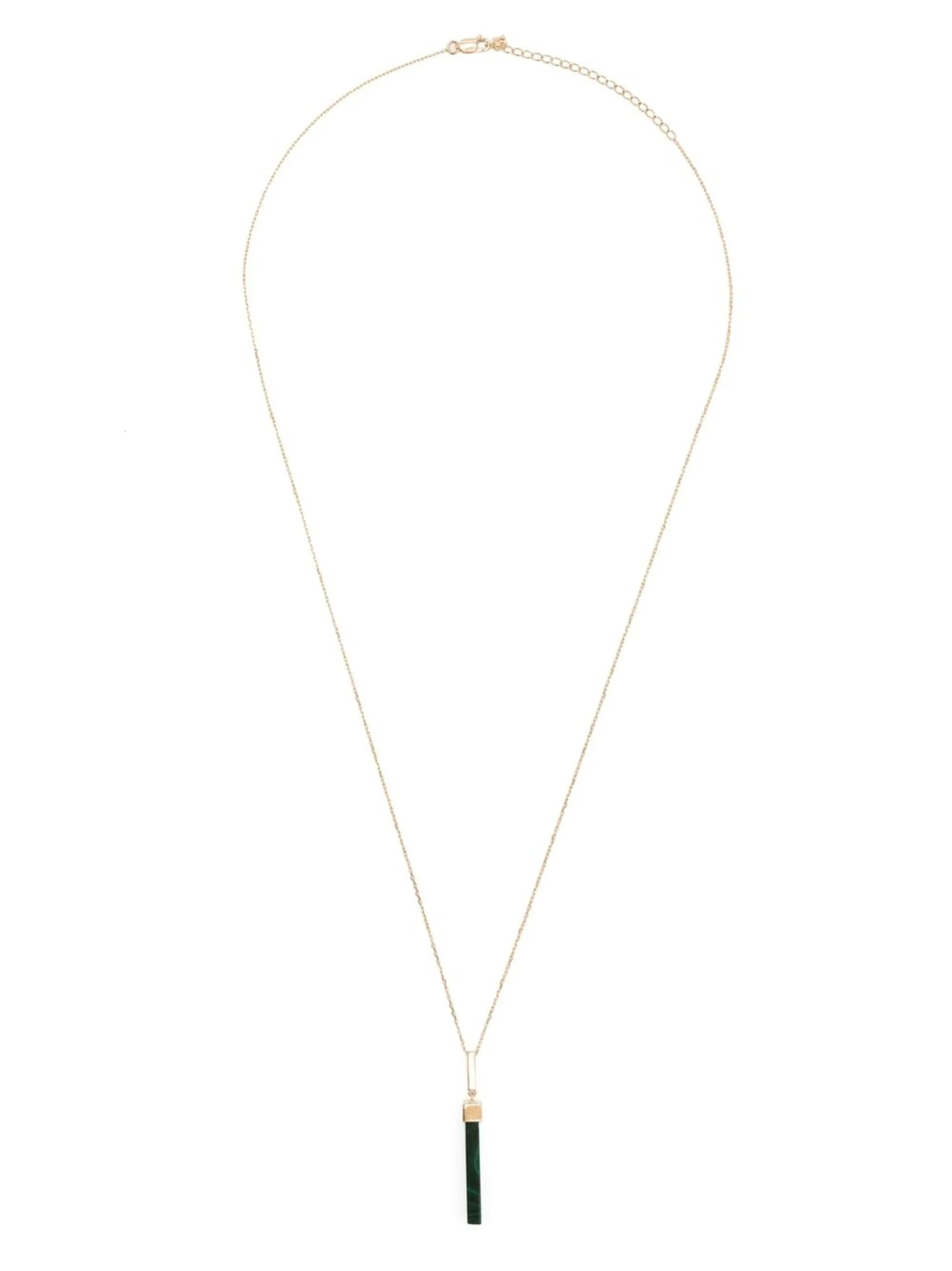 Onyx Bar pendant necklace