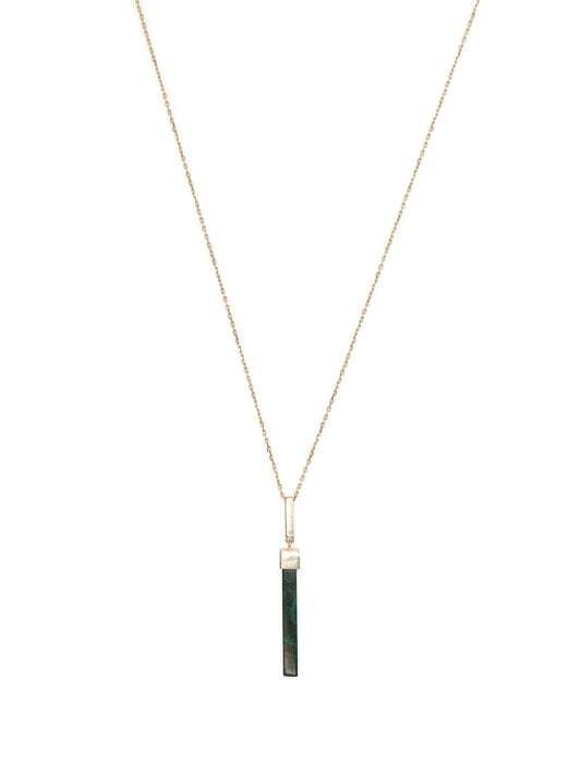 Onyx Bar pendant necklace