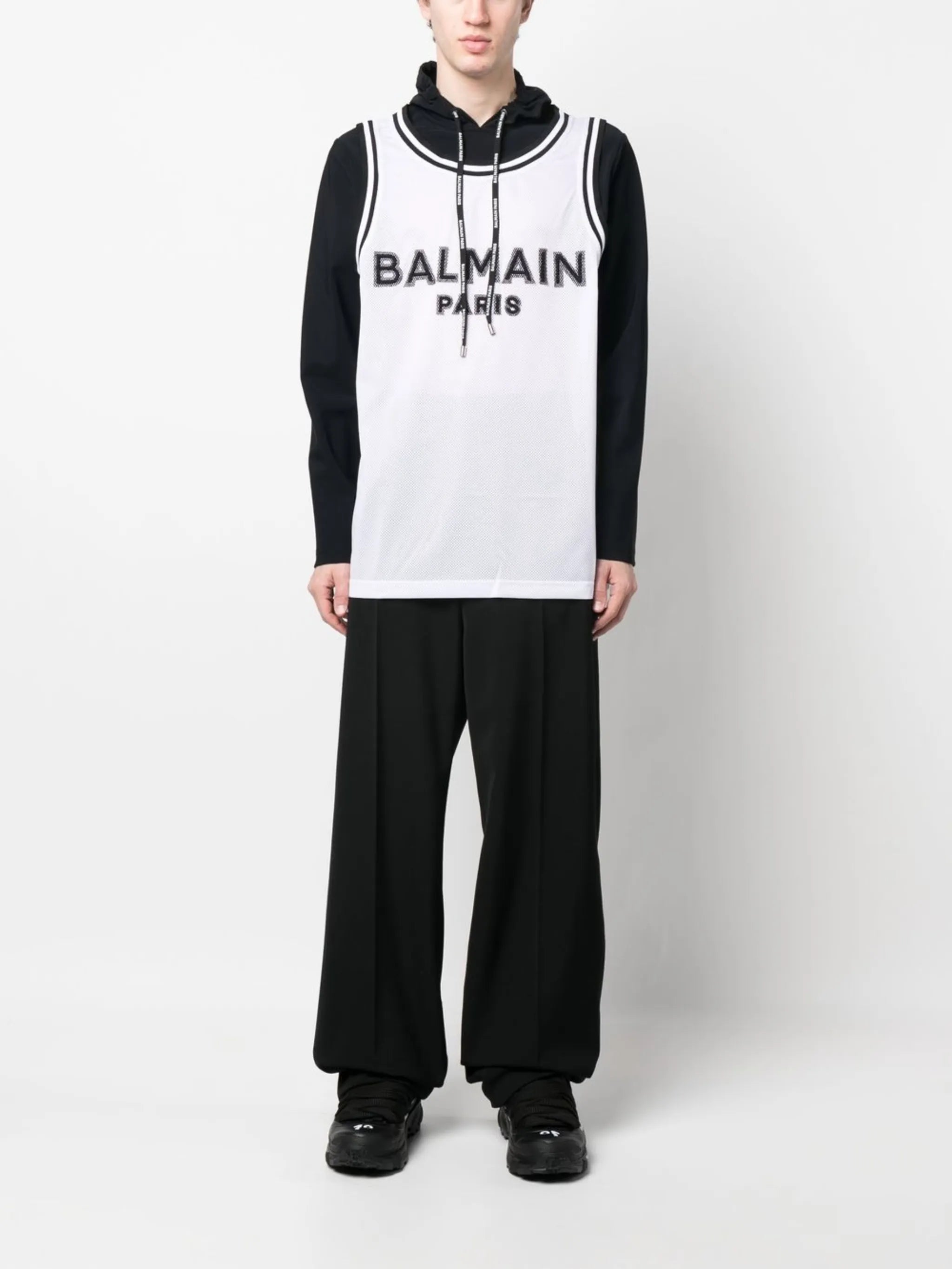 logo-print long-sleeve hoodie