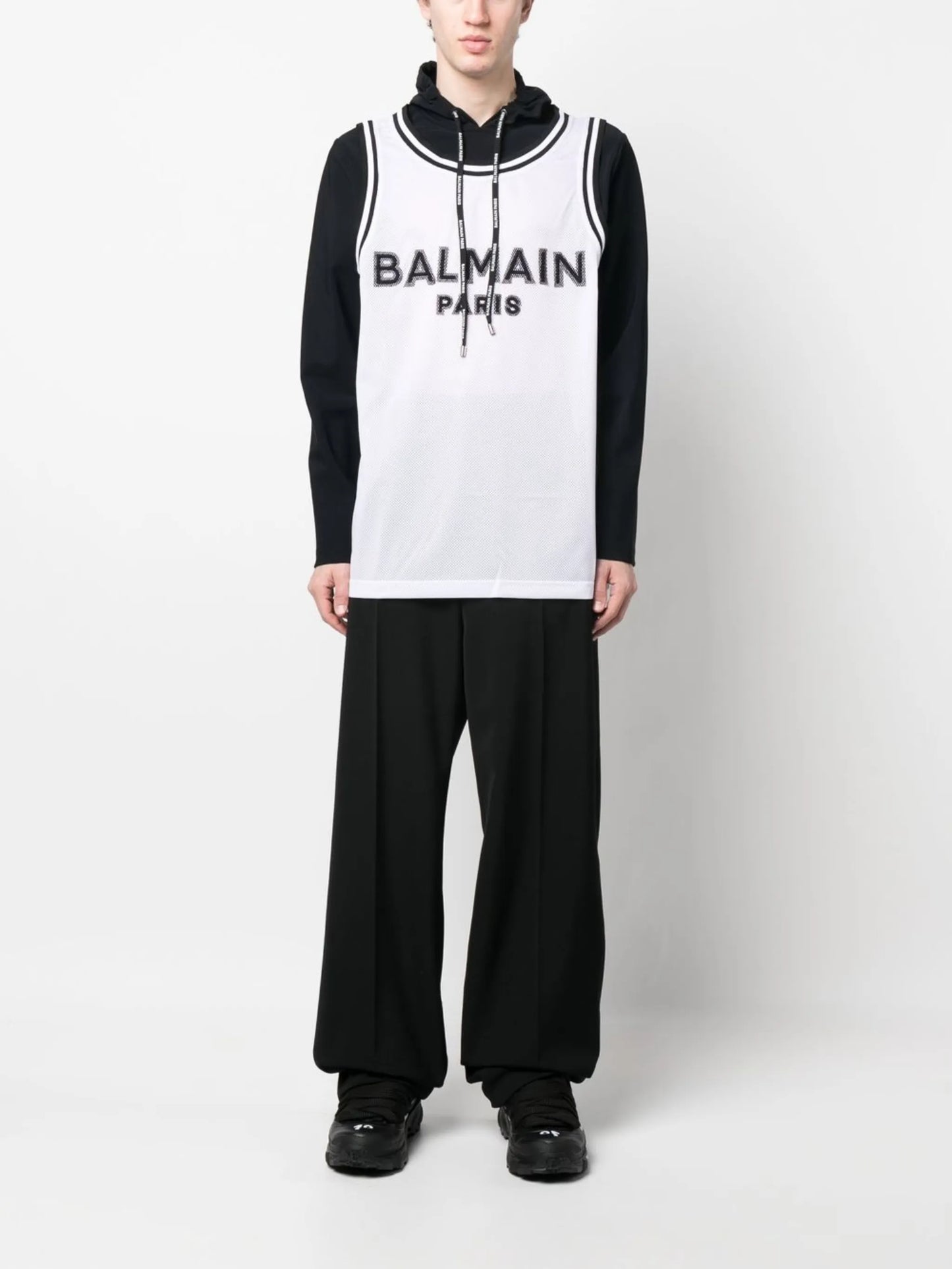 logo-print long-sleeve hoodie