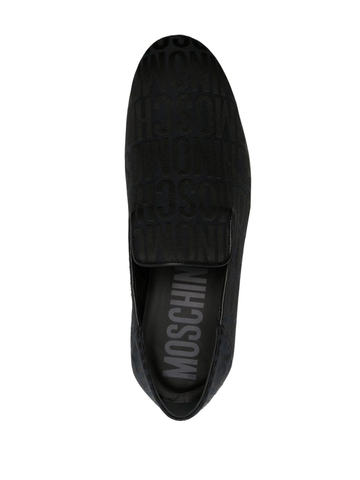 all-over logo-print loafers