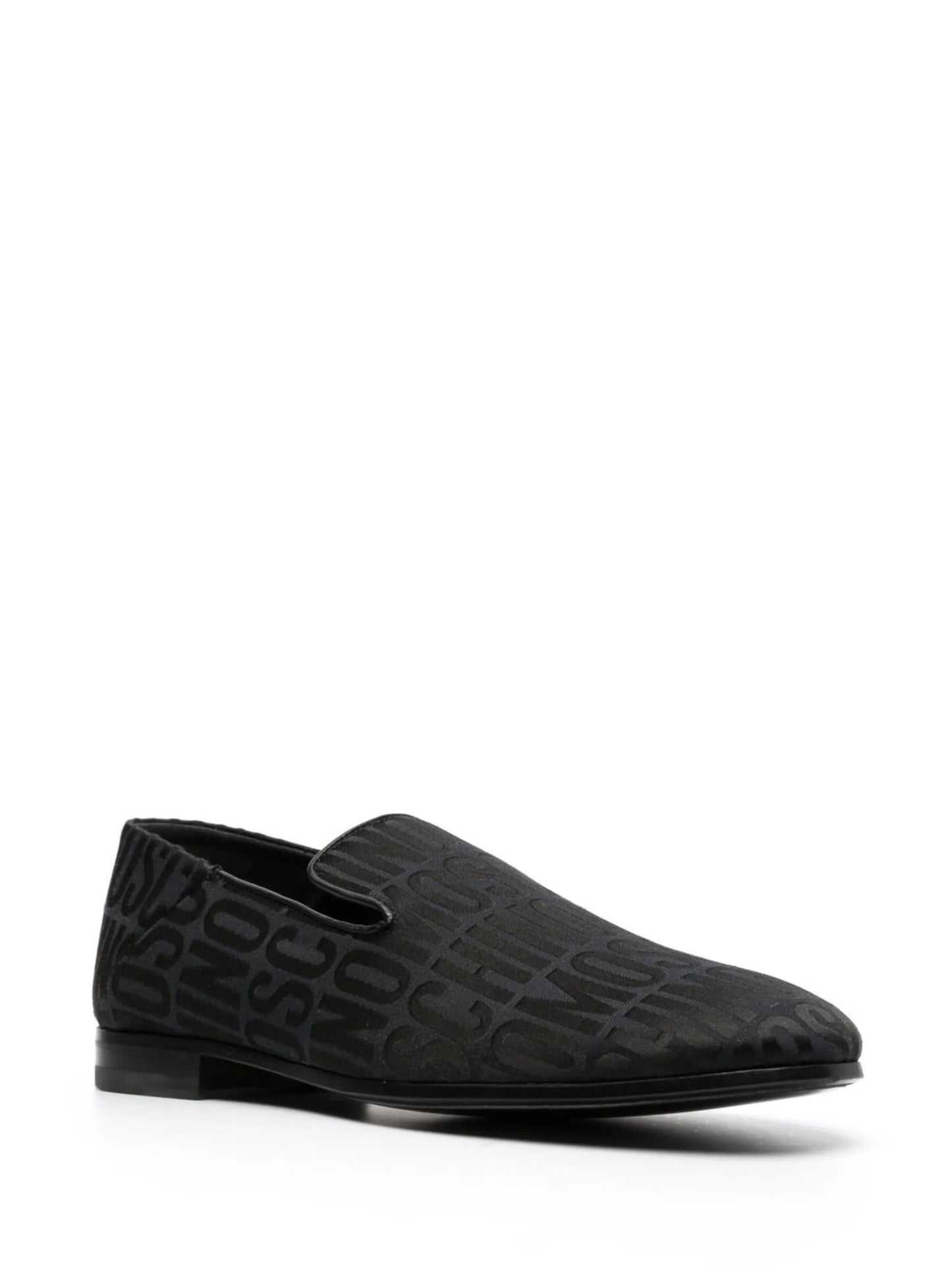 all-over logo-print loafers