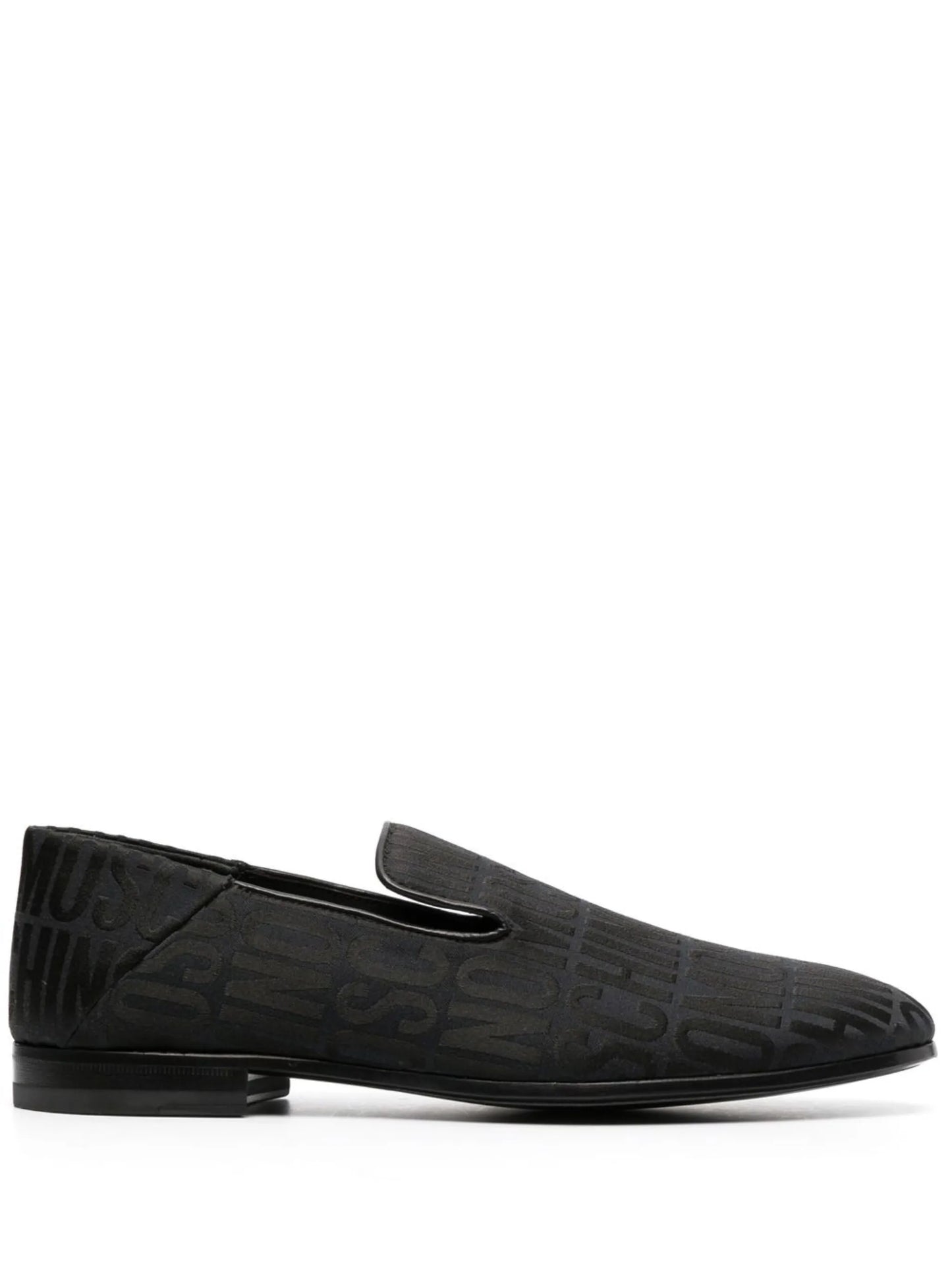 all-over logo-print loafers